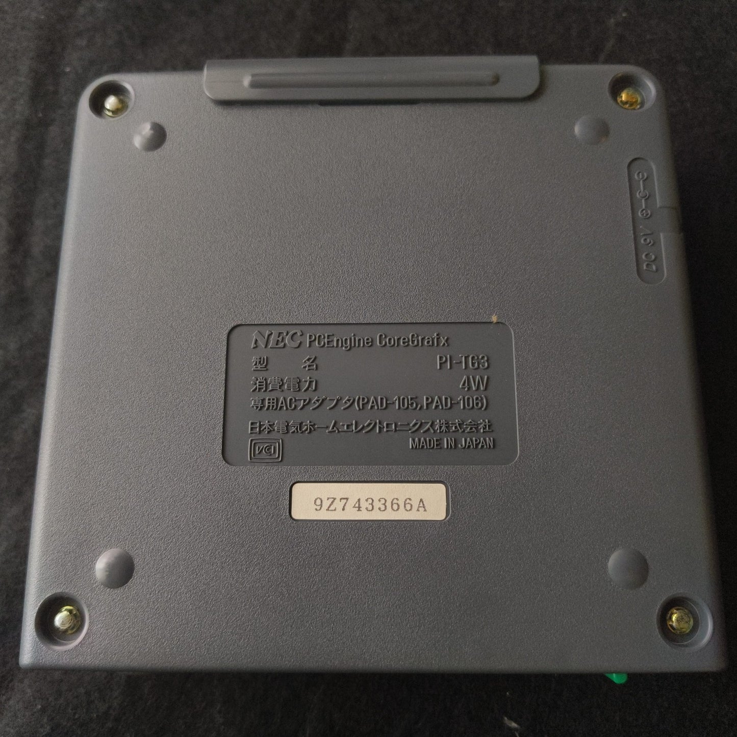 NEC PC Engine Coregrafx Console PI-TG3 TurboGrafx16, Pad, PSU, Box set, Japan