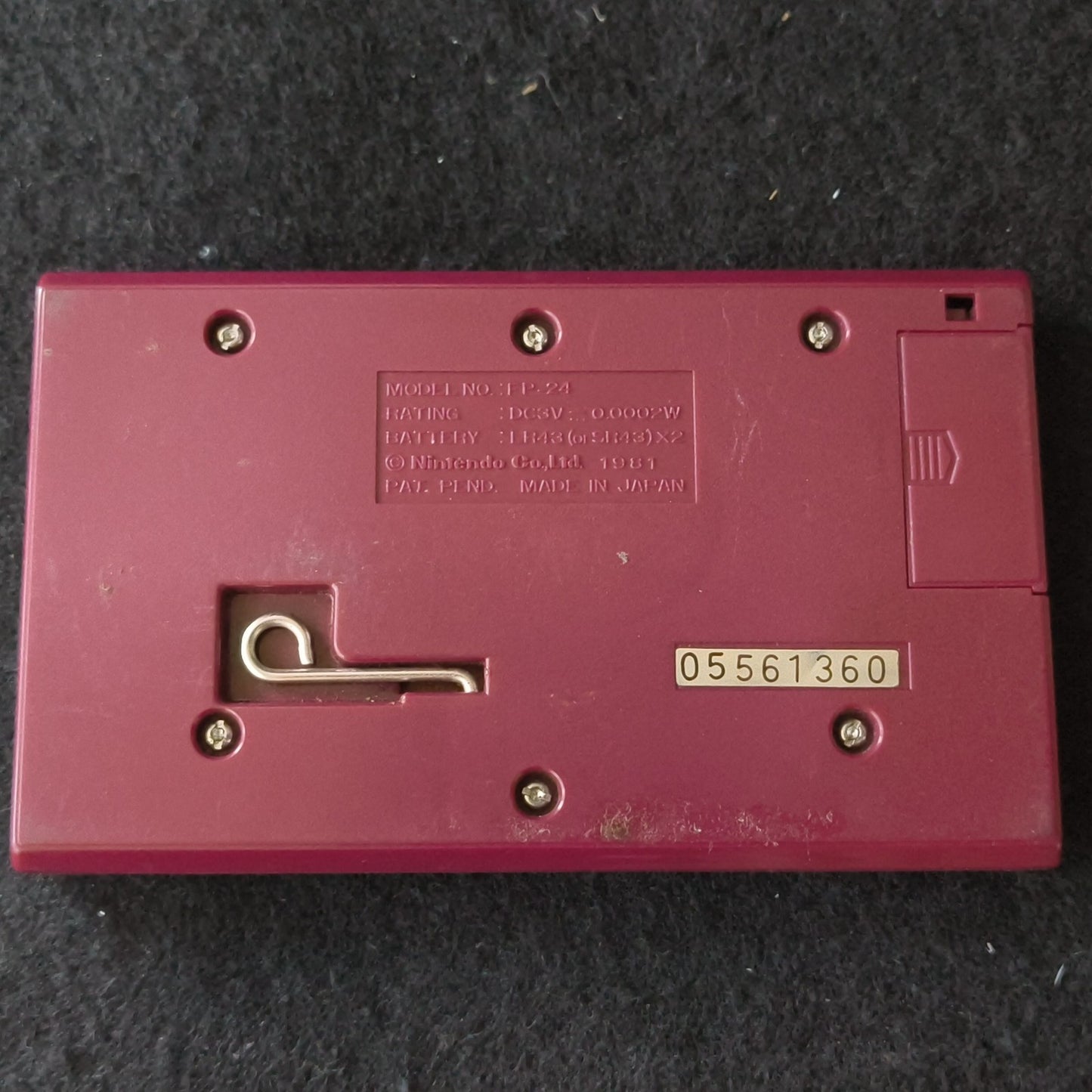 Nintendo Game & Watch CHEF Wide Screen FP-24 Vintage Handheld Tested Screen Burn