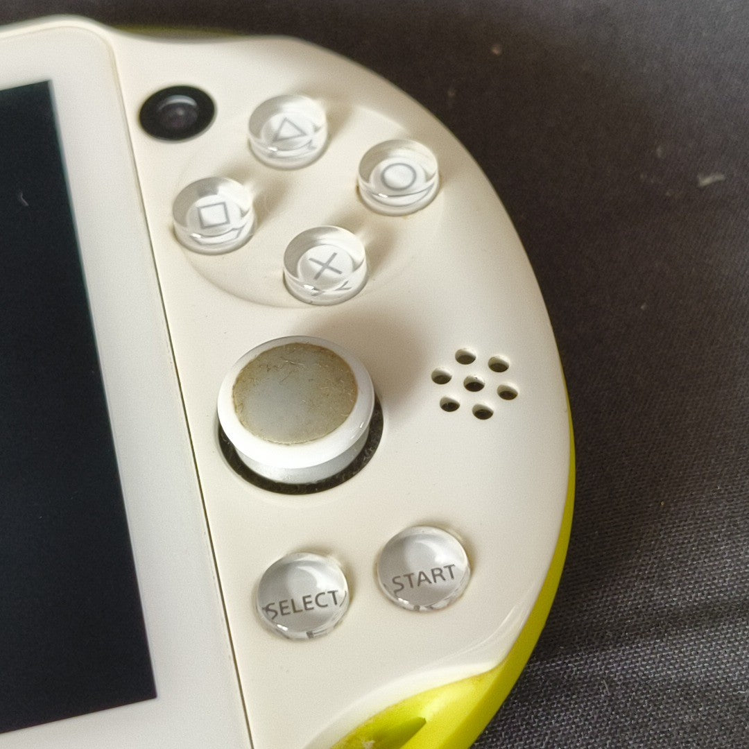 Sony PlayStation Vita PCH-2000 Lime Green White 8GB Memory Card Bundle - Drift