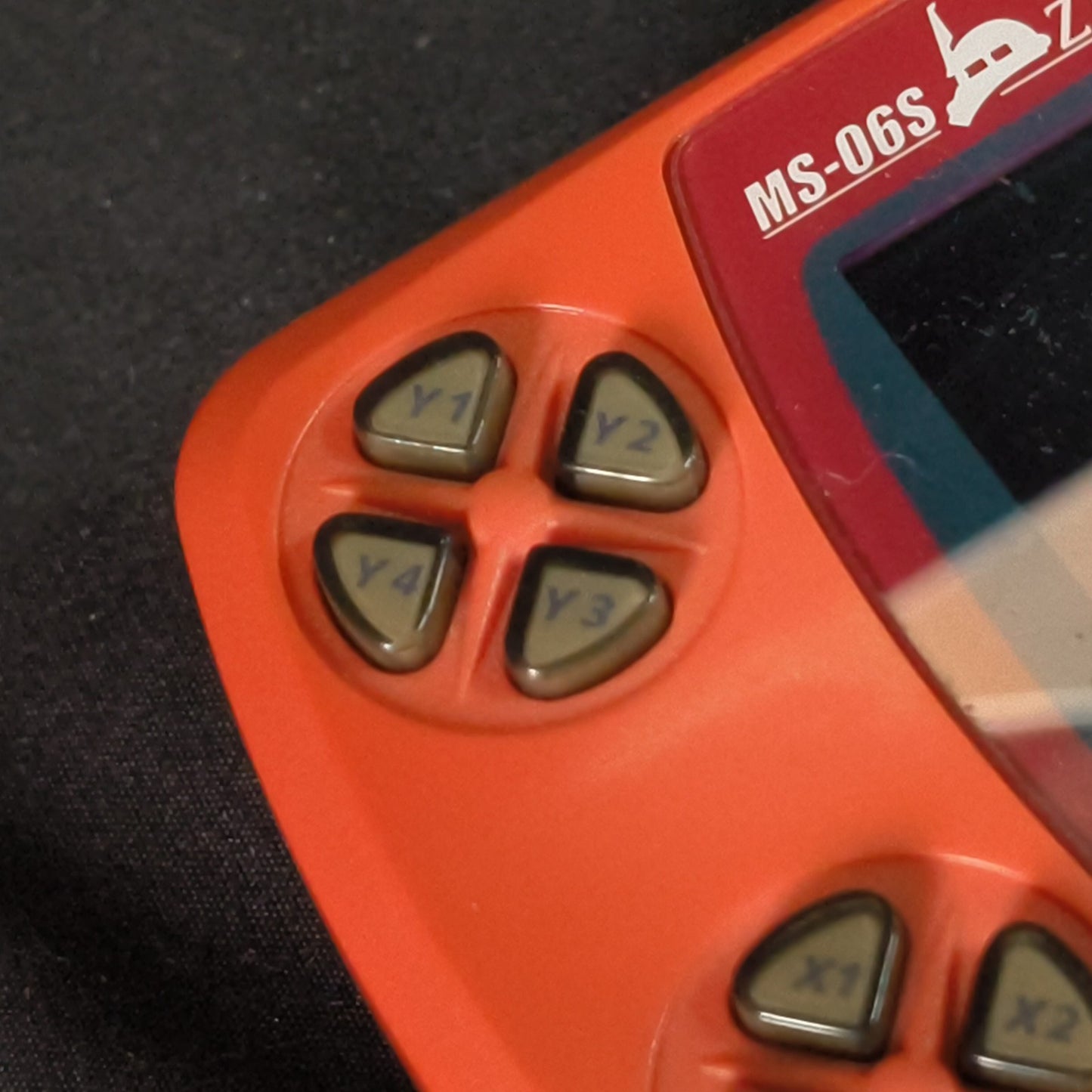 Defective, WONDERSWAN Color Console GUNDAM CHAR's ZAKU II Red Ver., Working.