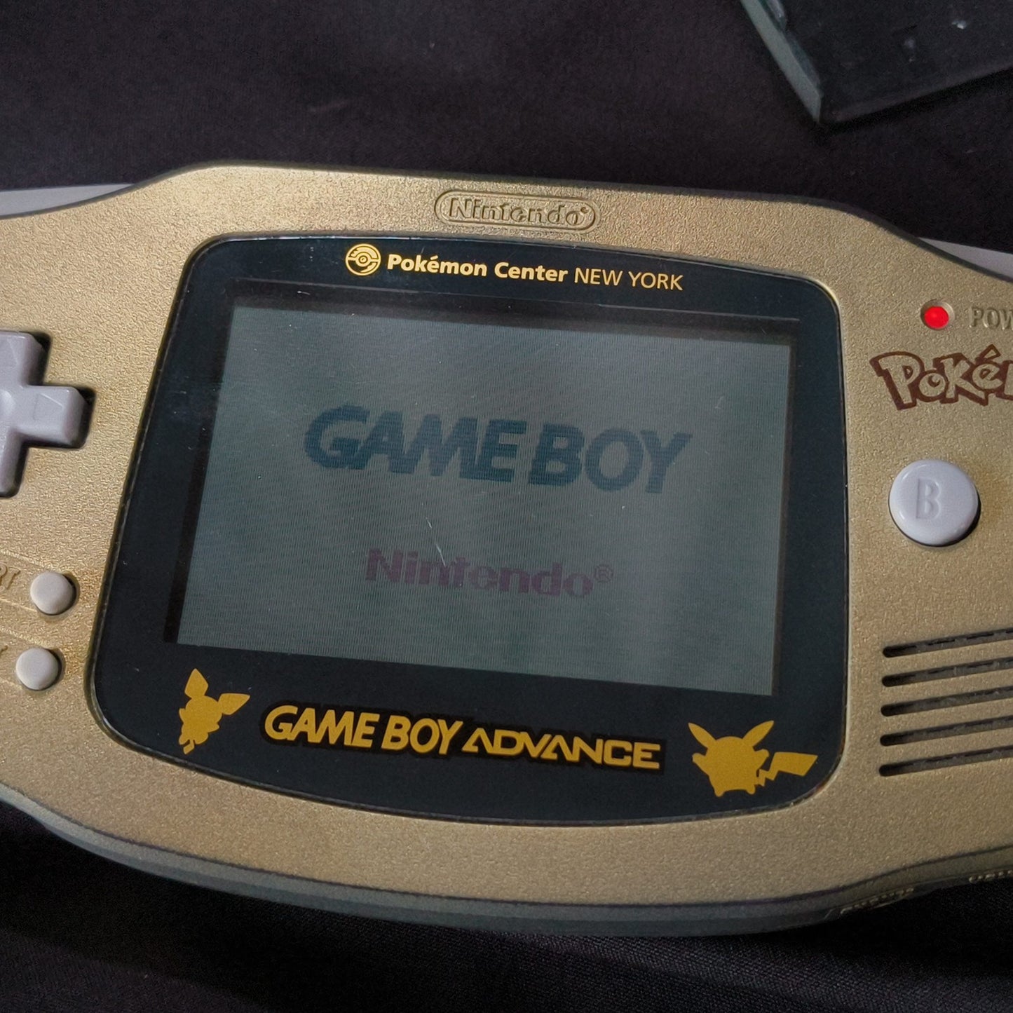 Original shell, Game Boy Advance GBA Pokemon Center NEW YORK Gold Limited, Japan