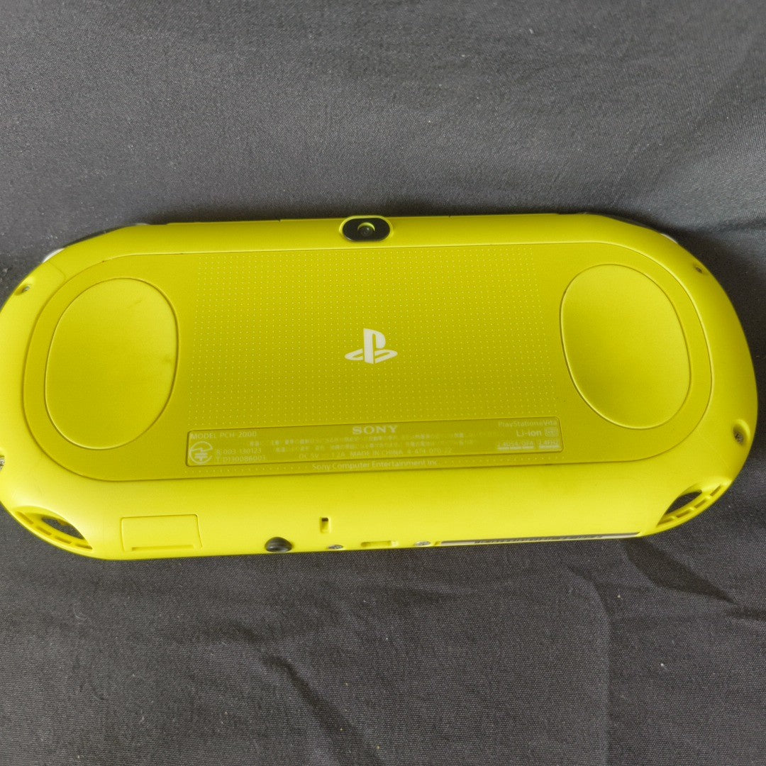 Sony PlayStation Vita PCH-2000 Lime Green White 8GB Memory Card Bundle - Drift