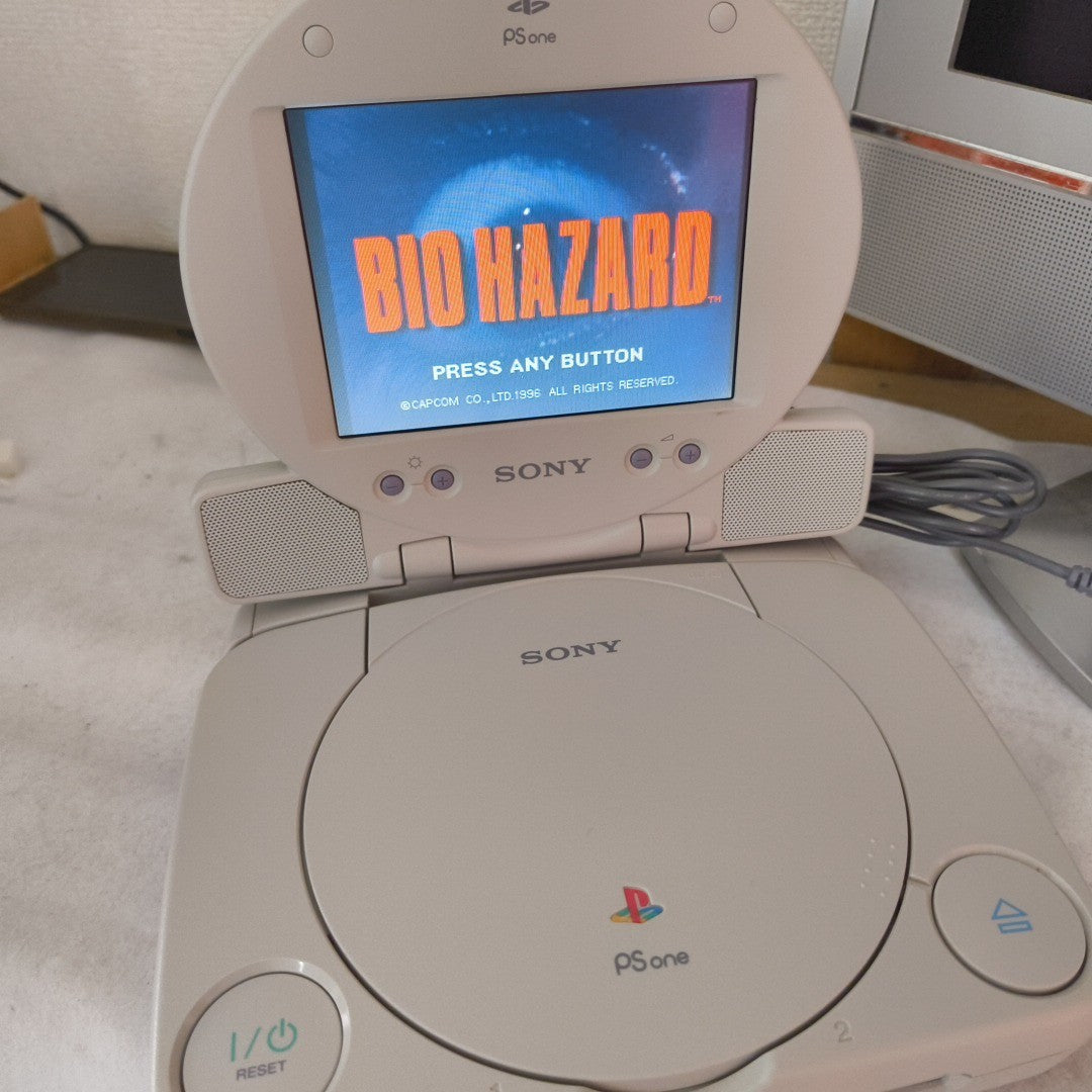 Sony PlayStation PS one Console, LCD monitor, PSU and Controller, NTSC-J, Japan