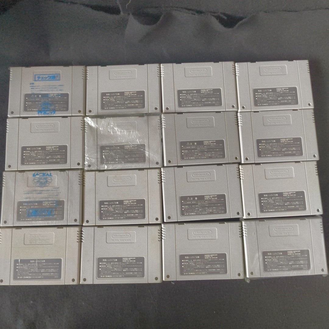 Bulksale lots of 16 Nintendo Super Famicom SFC SNES Game Cartridges set , Japan