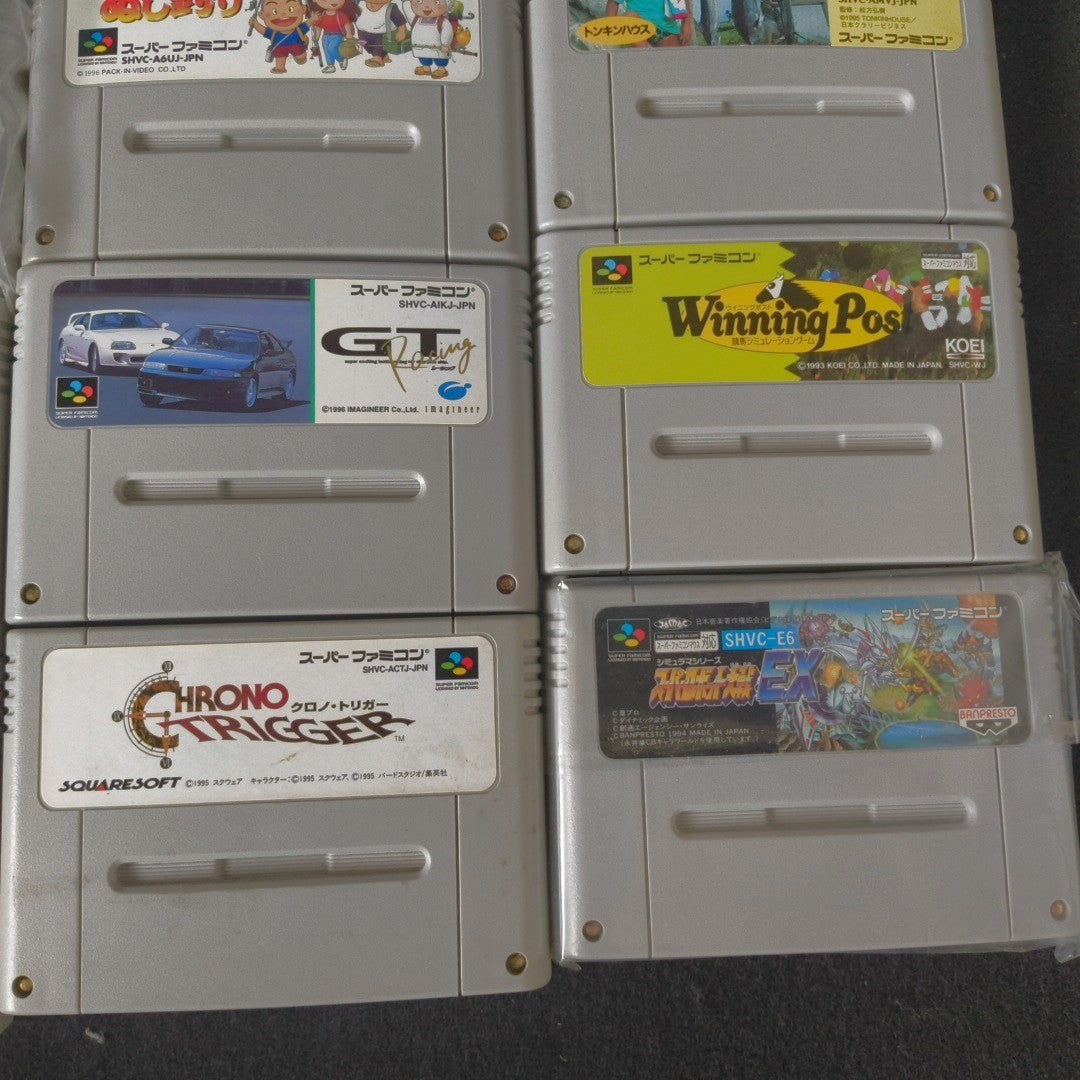Bulksale lots of 16 Nintendo Super Famicom SFC SNES Game Cartridges set , Japan