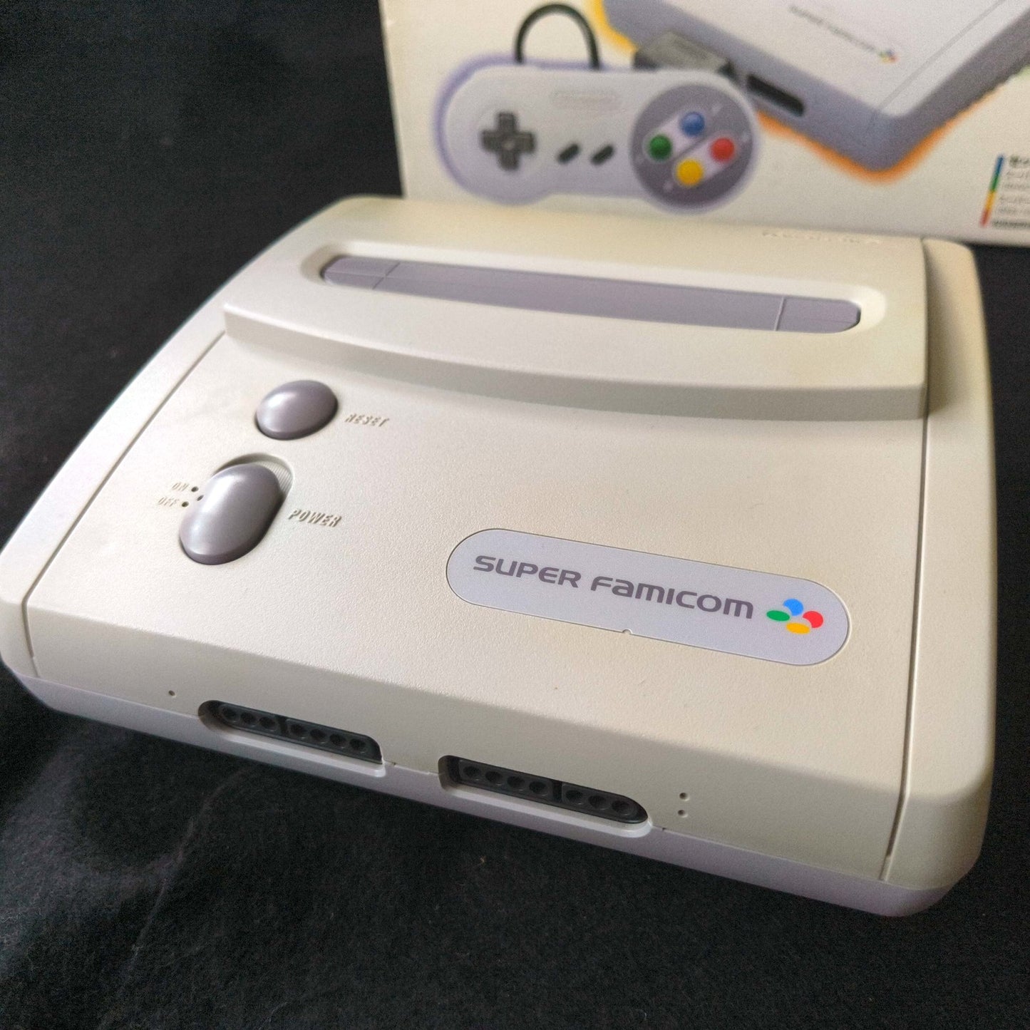 Nintendo Super Famicom Jr. (SNES) Console w/Pad and Box set, Working, Japan