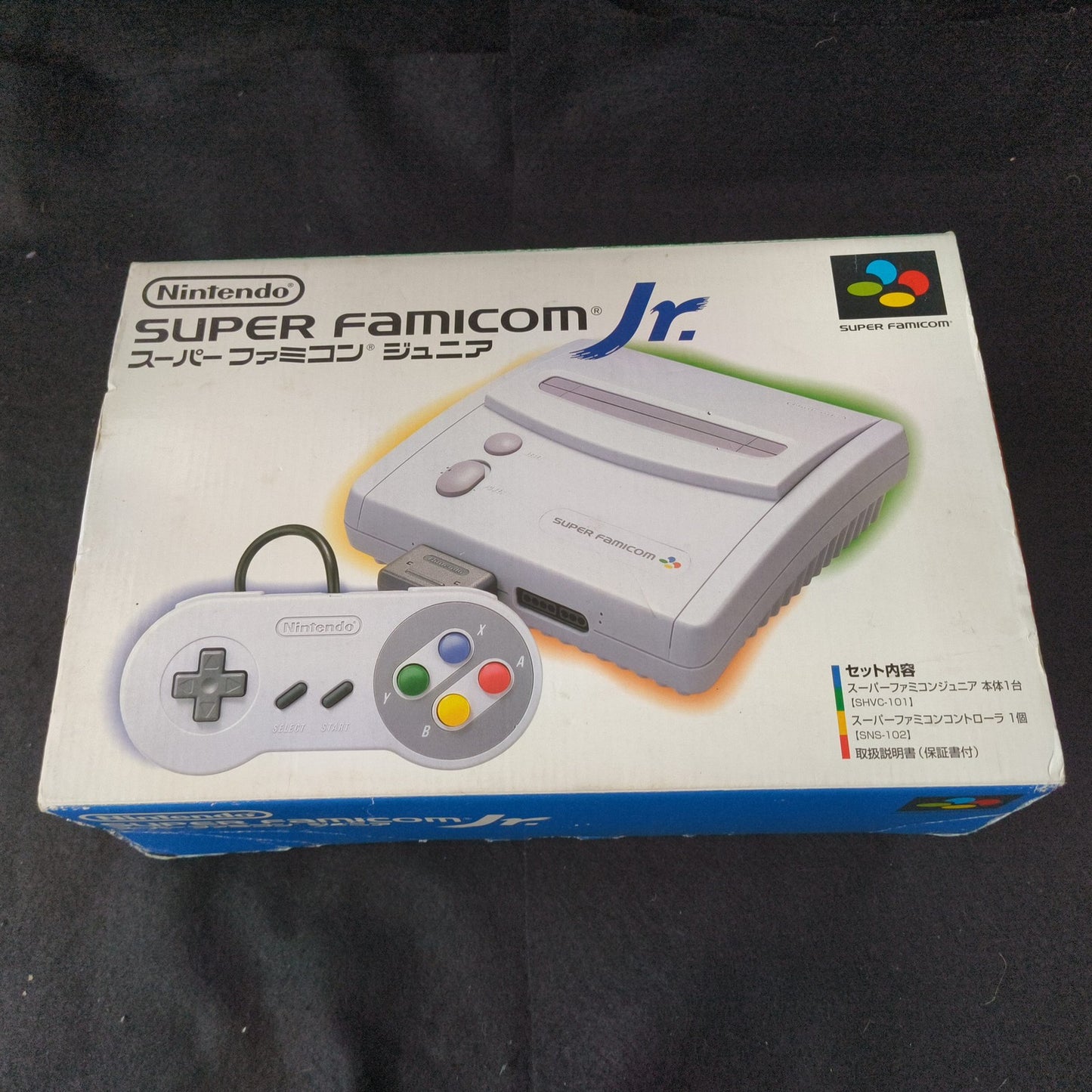 Nintendo Super Famicom Jr. (SNES) Console w/Pad and Box set, Working, Japan