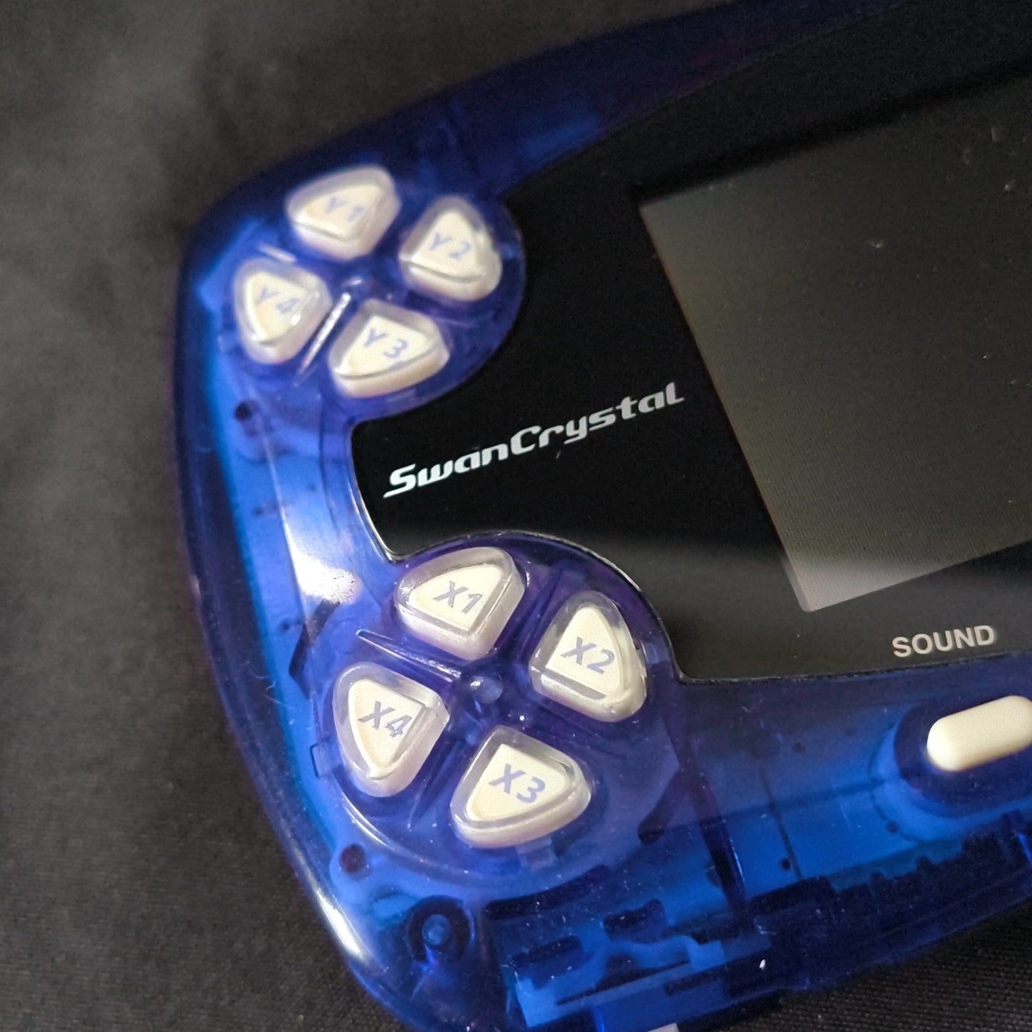 Bandai WoderSwanCrystal Clear Blue Console Boxed WS w/ Game set, Working, Japan