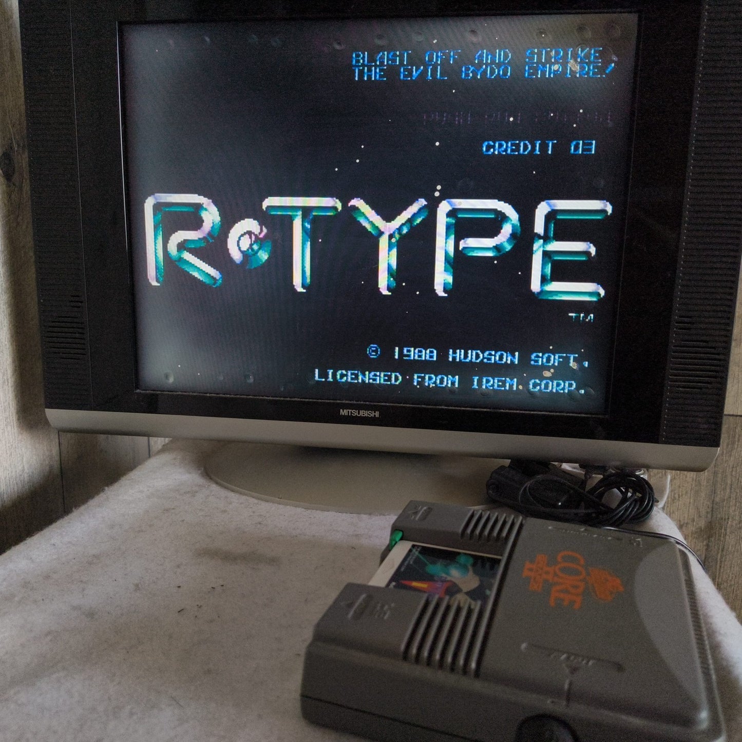 R-TYPE Part 1 and 2 NEC PC Engine TurboGrafx-16 PCE game, Hu-cards only, Working