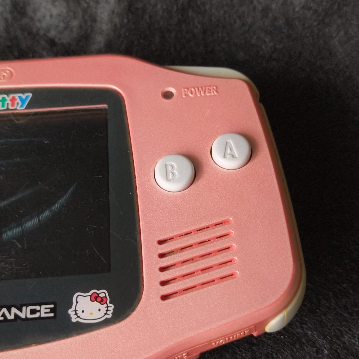 Nintendo Game Boy Advance Hello Kitty Pink Console GBA Tested Screen Bleed,Japan