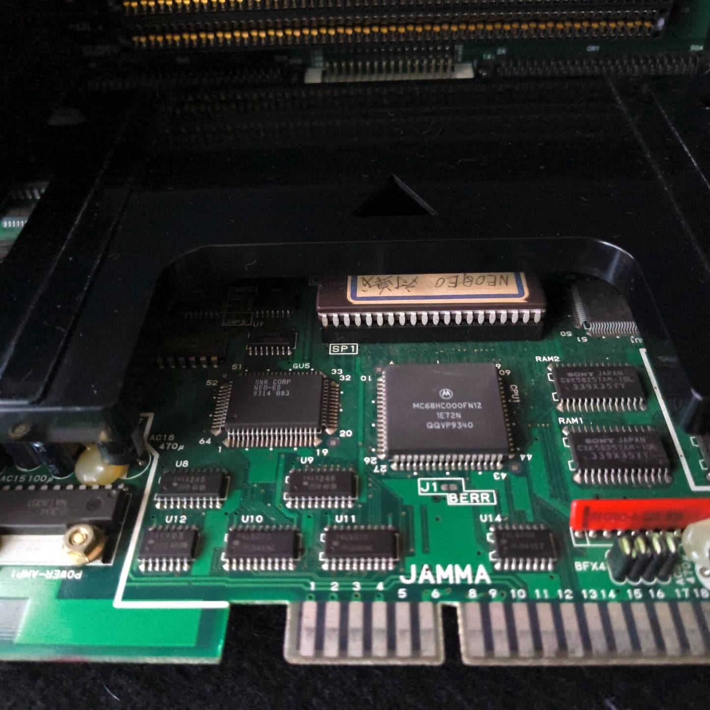 NEO GEO MVS System Motherboard (A Board) SNK NEO-MVH MV1FZ JAMMA, Working, Japan