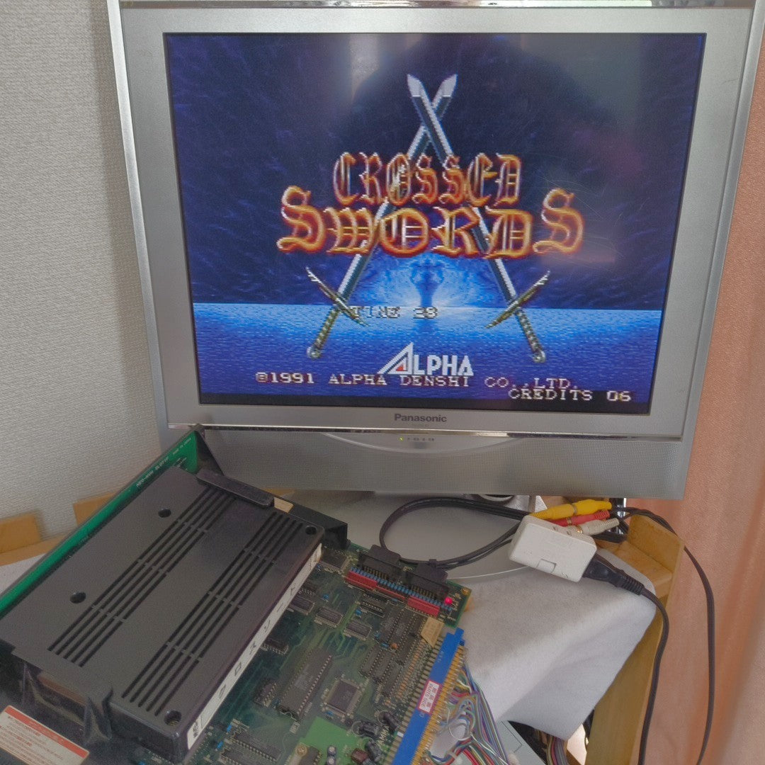 SNK NEO-GEO MVS Crossed Swords Arcade Cartridge PCB Made in Japan Tested Working