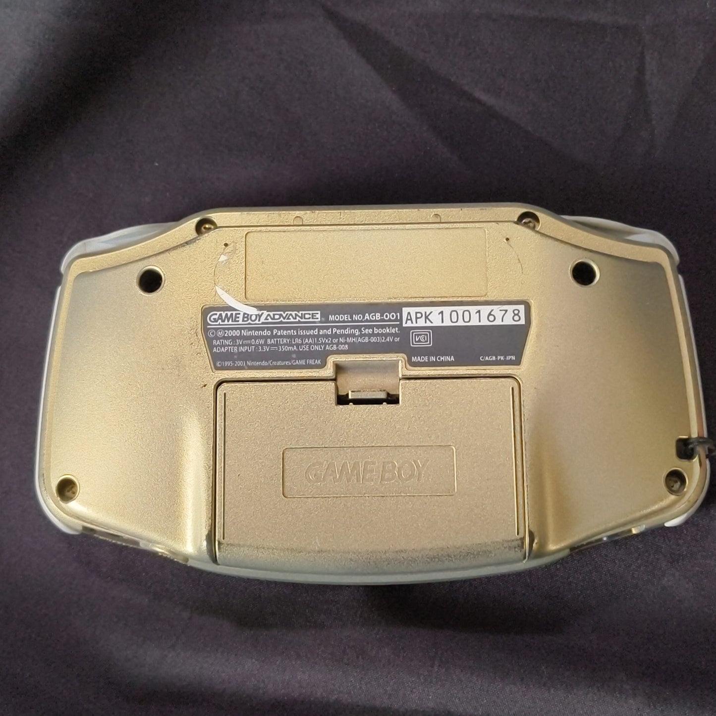 Original shell, Game Boy Advance GBA Pokemon Center NEW YORK Gold Limited, Japan