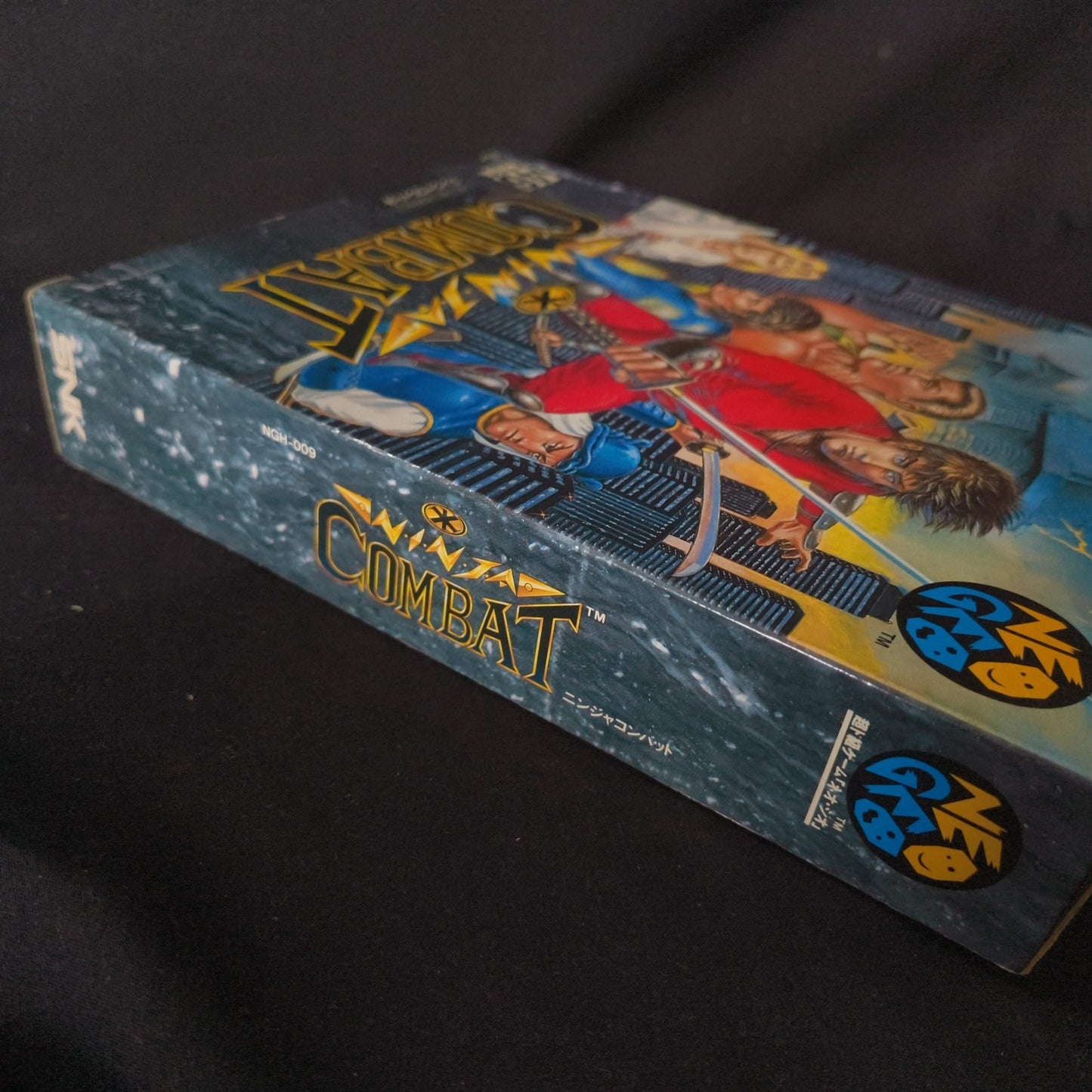 NINJA COMBAT SNK NEO GEO AES Cartridge w/ Manual, Paper Box, Working, Japan