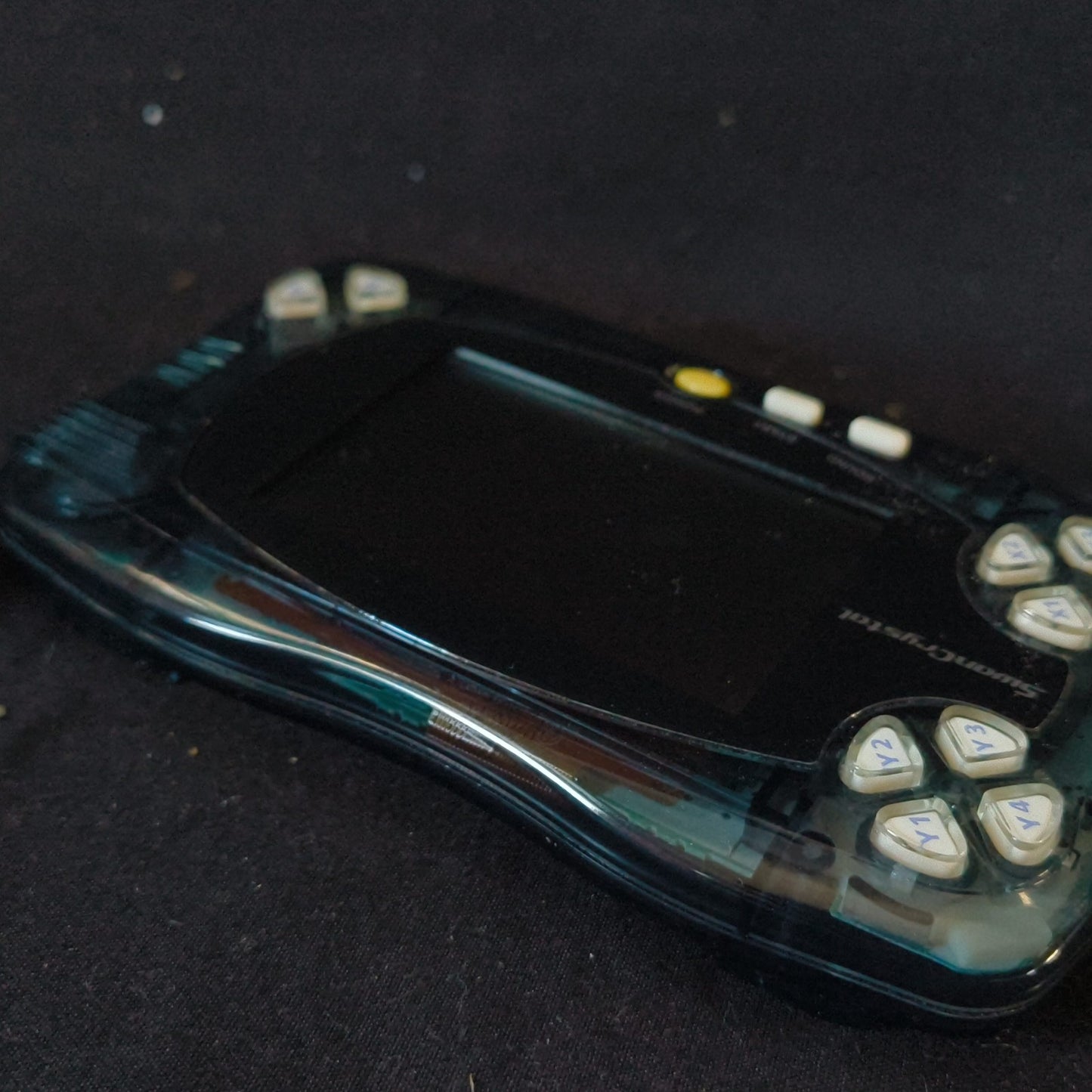 Bandai WoderSwanCrystal Clear Black Console Boxed WS, Working, Japan, Bleed Junk
