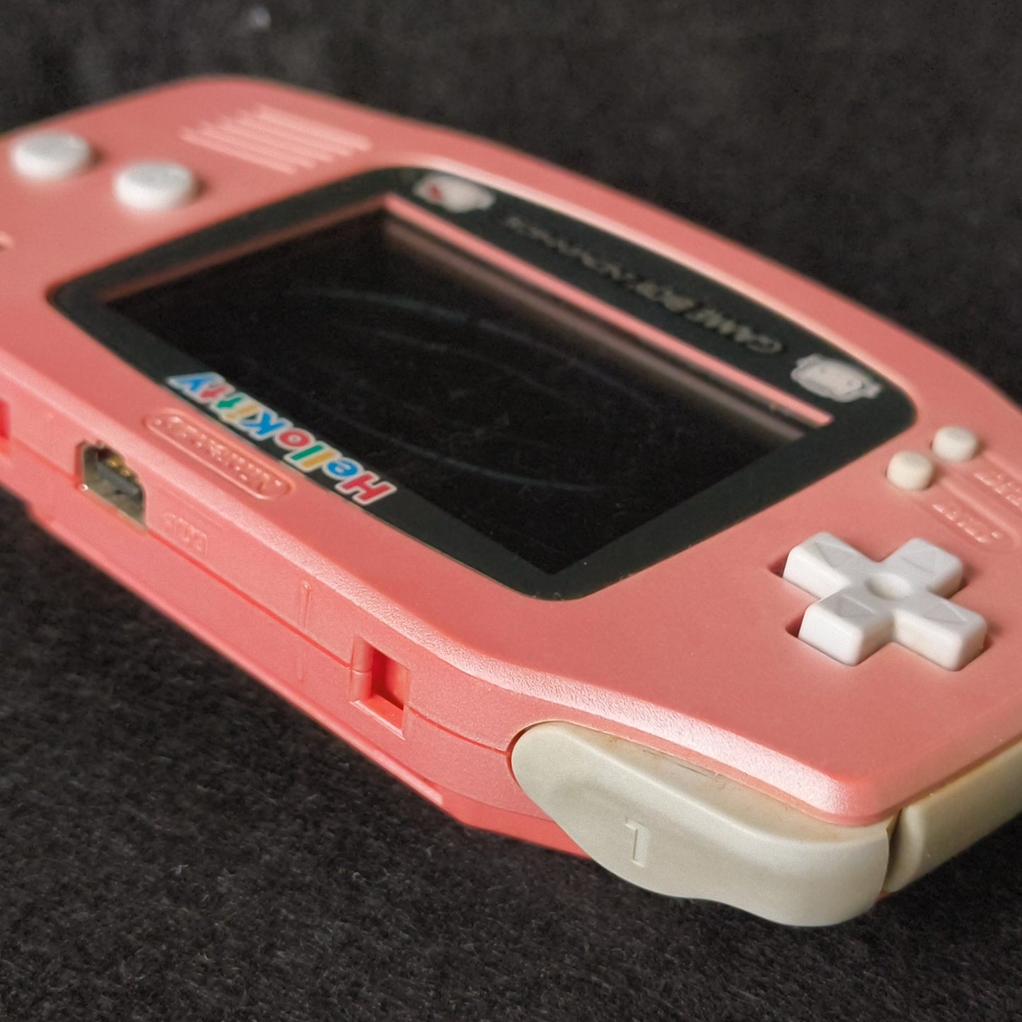 Nintendo Game Boy Advance Hello Kitty Pink Console GBA Tested Screen Bleed,Japan