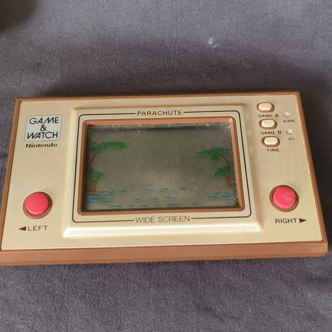 Boxed Nintendo Game & Watch Parachute PR-21 Retro Handheld Junk Burned LCD Japan