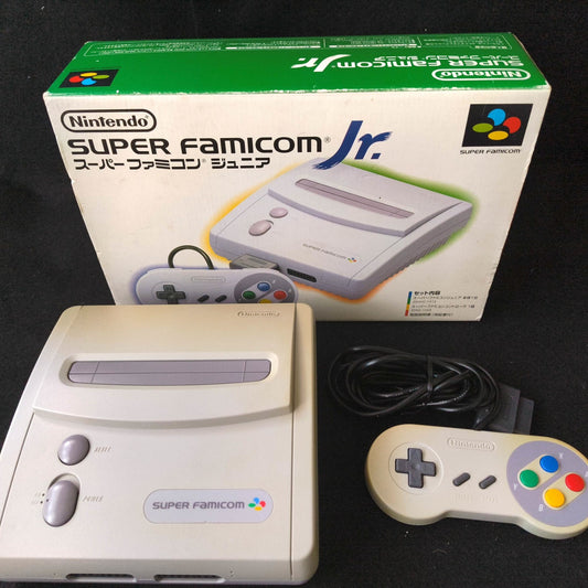Nintendo Super Famicom Jr. (SNES) Console w/Pad and Box set, Working, Japan