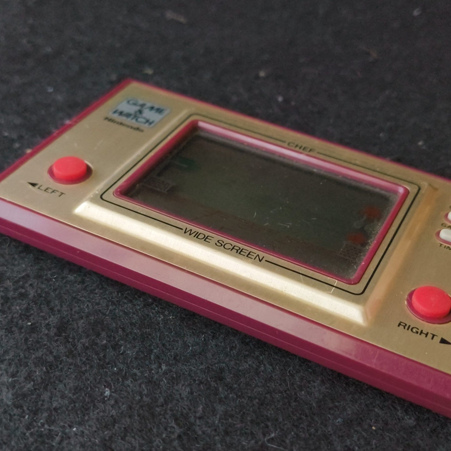 Nintendo Game & Watch CHEF Wide Screen FP-24 Vintage Handheld Tested Screen Burn
