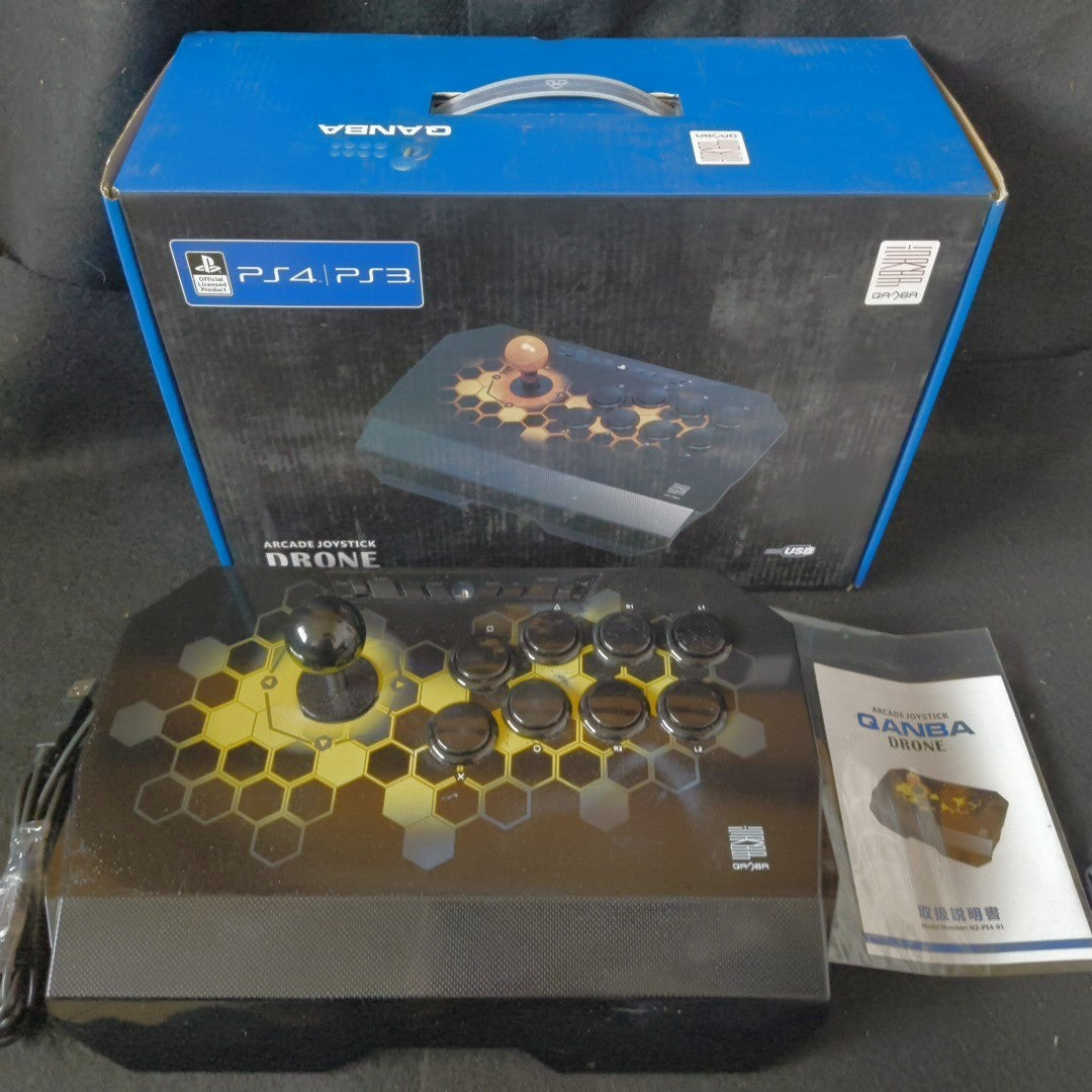 Qanba Drone Arcade Joystick Fightstick For PS4 PS3 PC Controller Boxed Manual