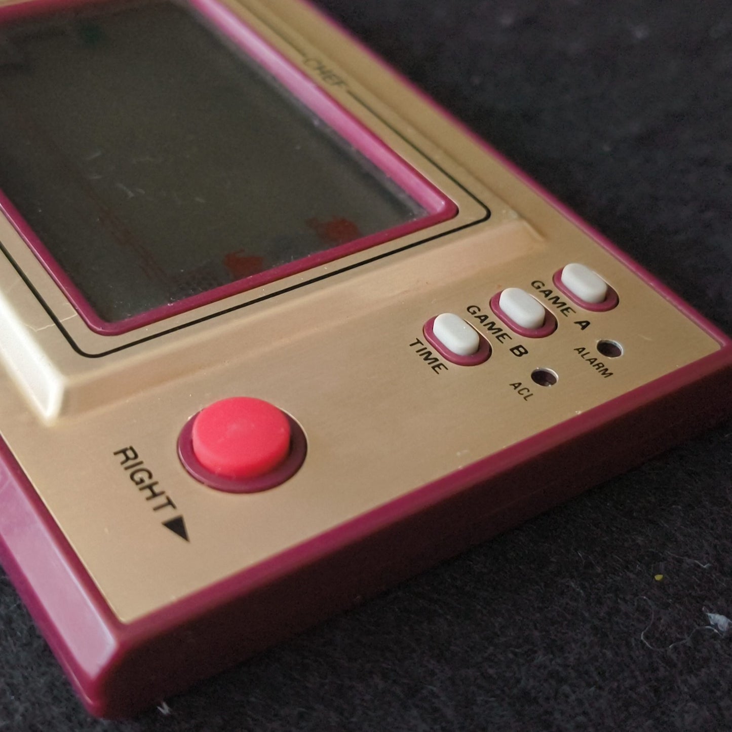 Nintendo Game & Watch CHEF Wide Screen FP-24 Vintage Handheld Tested Screen Burn