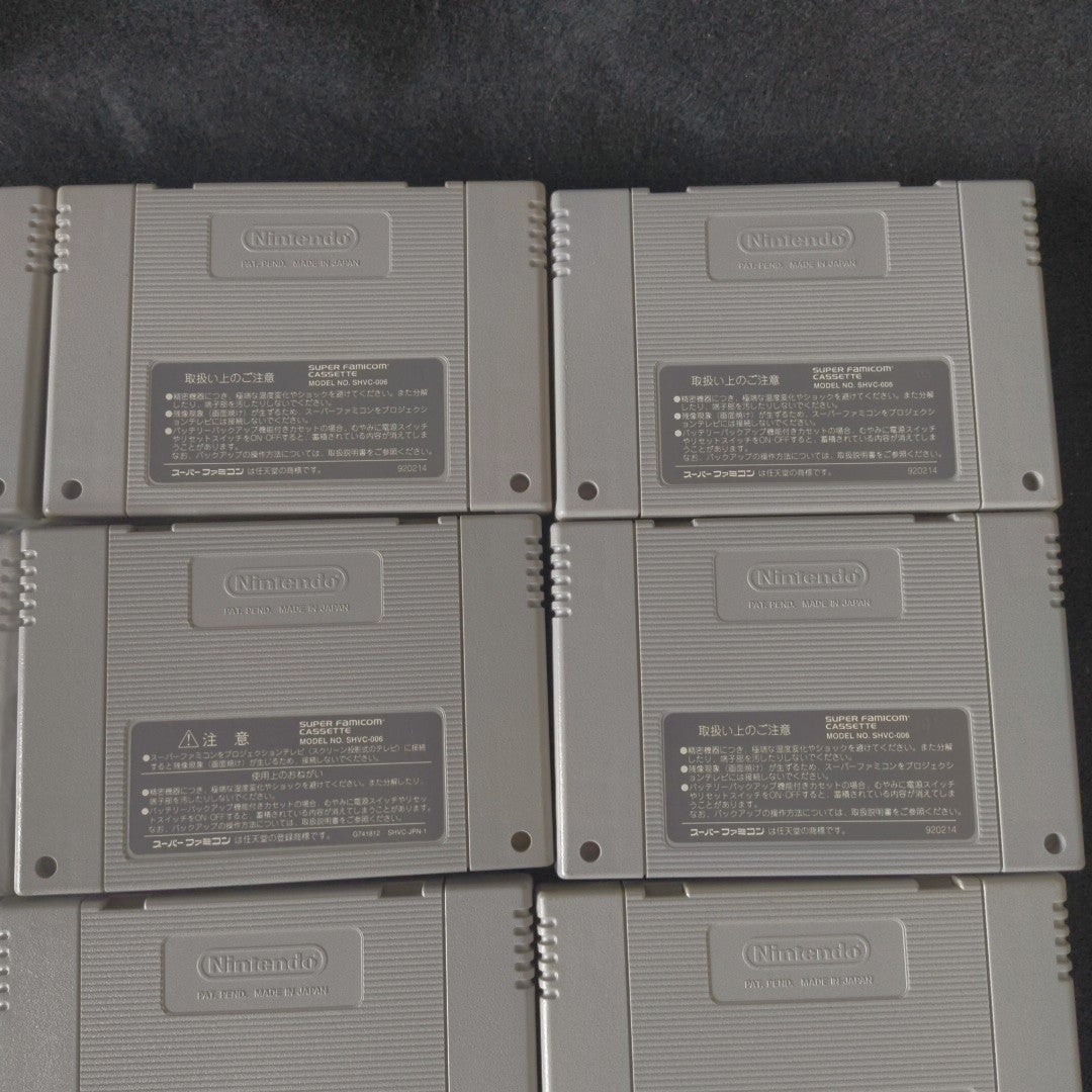 Bulksale lots of 16 Nintendo Super Famicom SFC SNES Game Cartridges set , Japan