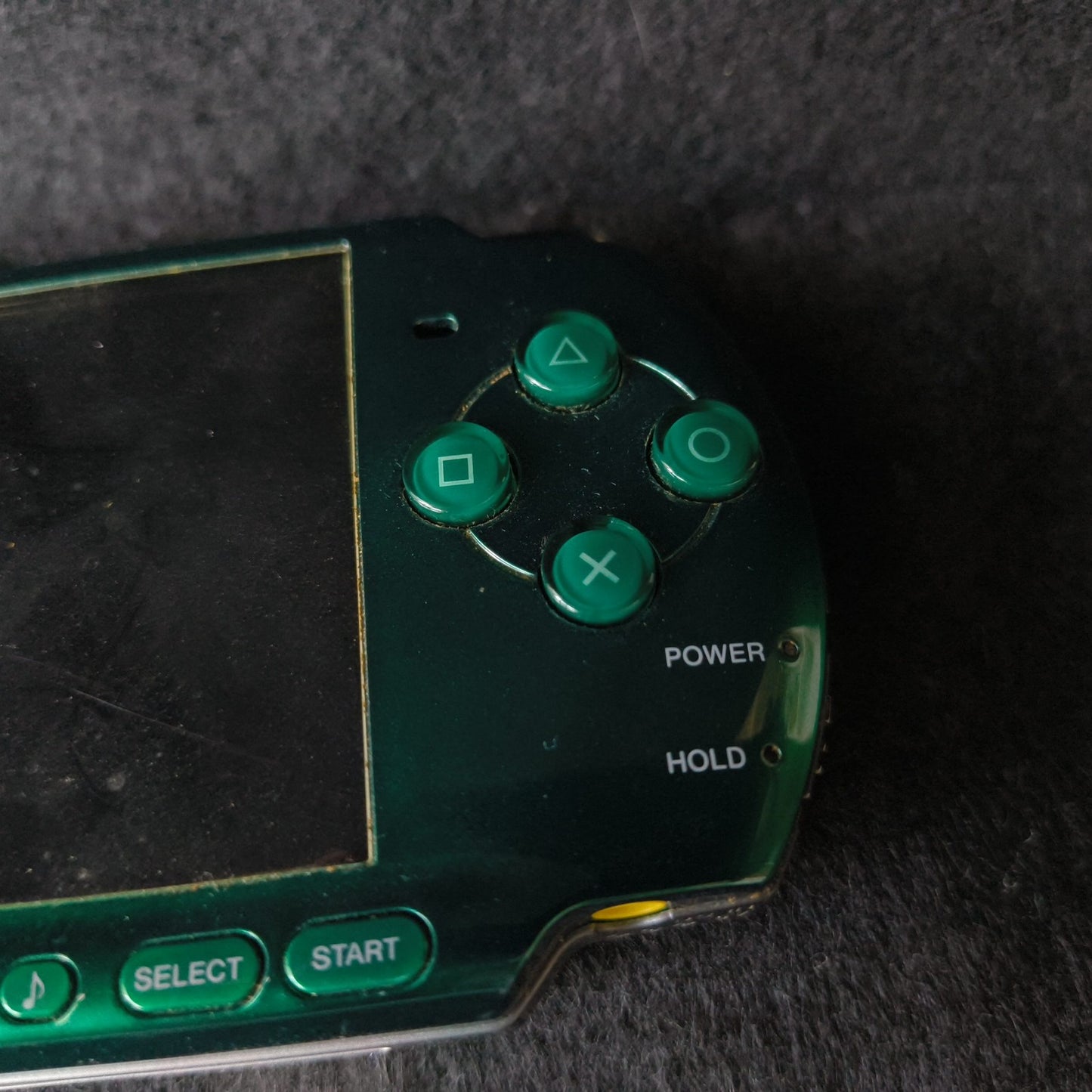 Sony PSP 3000 Spirited Green Console Boxed Set Memory Stick 4GB Yellowing Screen