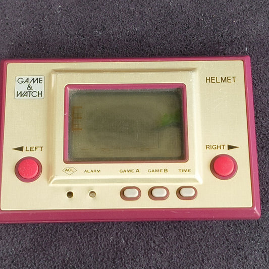 Nintendo Game & Watch HELMET CN-07 Wide Screen FP-24 Handheld Tested Screen Burn