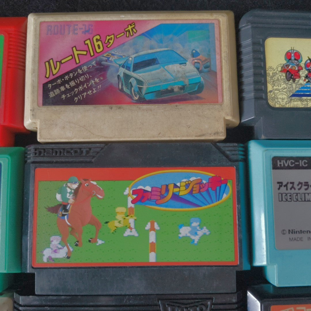 Wholesale lots of 14 Nintendo Famicom FC NES Game Cartridges set, Japan, AS-IS