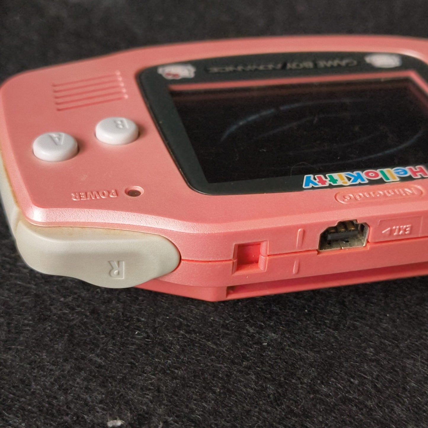 Nintendo Game Boy Advance Hello Kitty Pink Console GBA Tested Screen Bleed,Japan