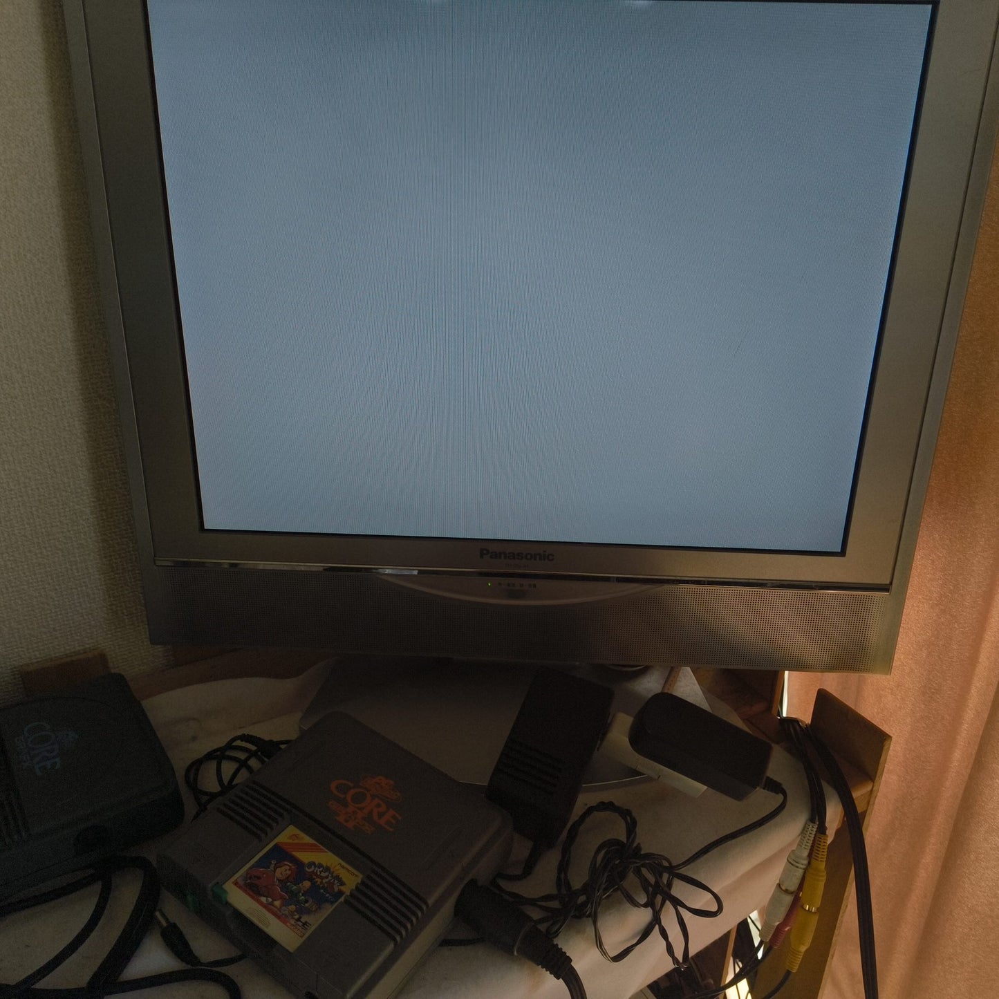 NEC PC Engine CoreGrafx II Console Only Powers On Gray Screen Junk For Parts