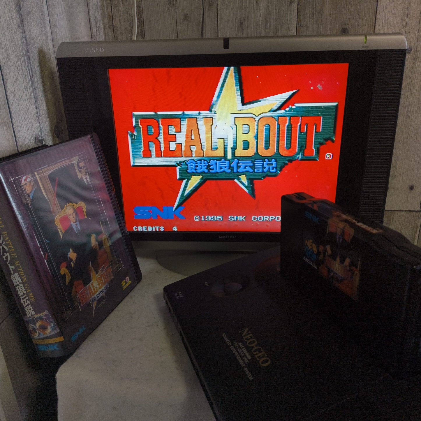 Real Bout Fatal Fury SNK NEO GEO AES Cartridge, w/Manual, Box, Working, Japan