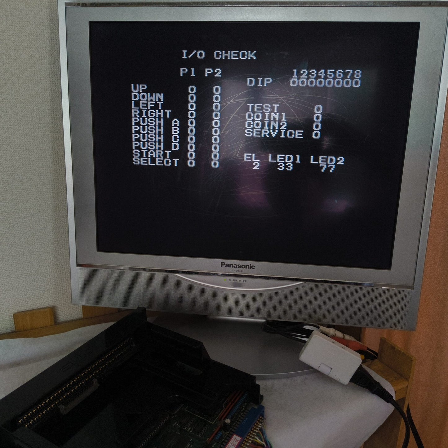 NEO GEO MVS System Motherboard (A Board) NEO-MVH SLOT1FZS JAMMA, Working, Japan