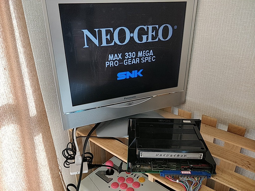 JOY JOY KID SNK NEOGEO MVS Arcade Cartridge and Papers set, Working Japan