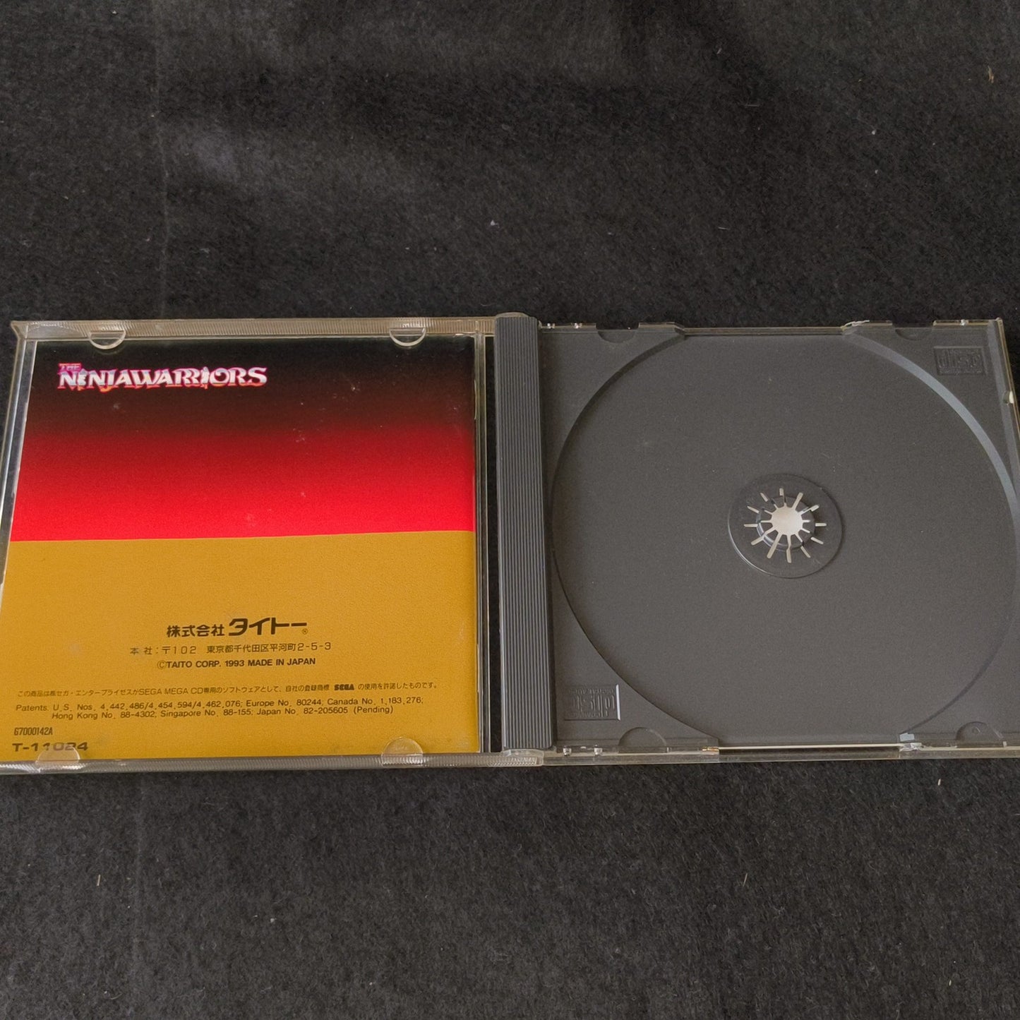 THE NINJA WARRIORS MEGA CD shooter game Disk, Manual, Box set, Working, Japan