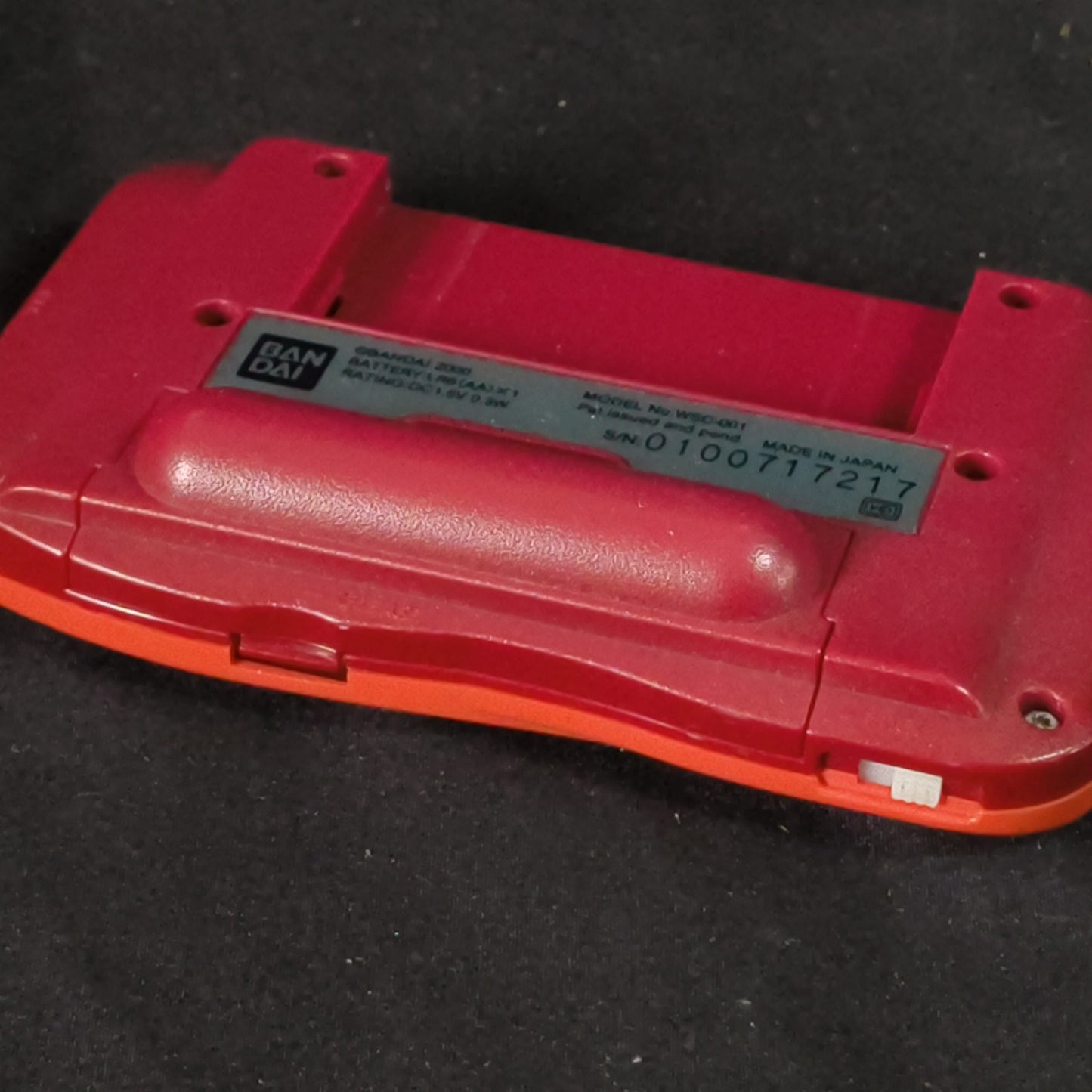 Defective, WONDERSWAN Color Console GUNDAM CHAR's ZAKU II Red Ver., Working.