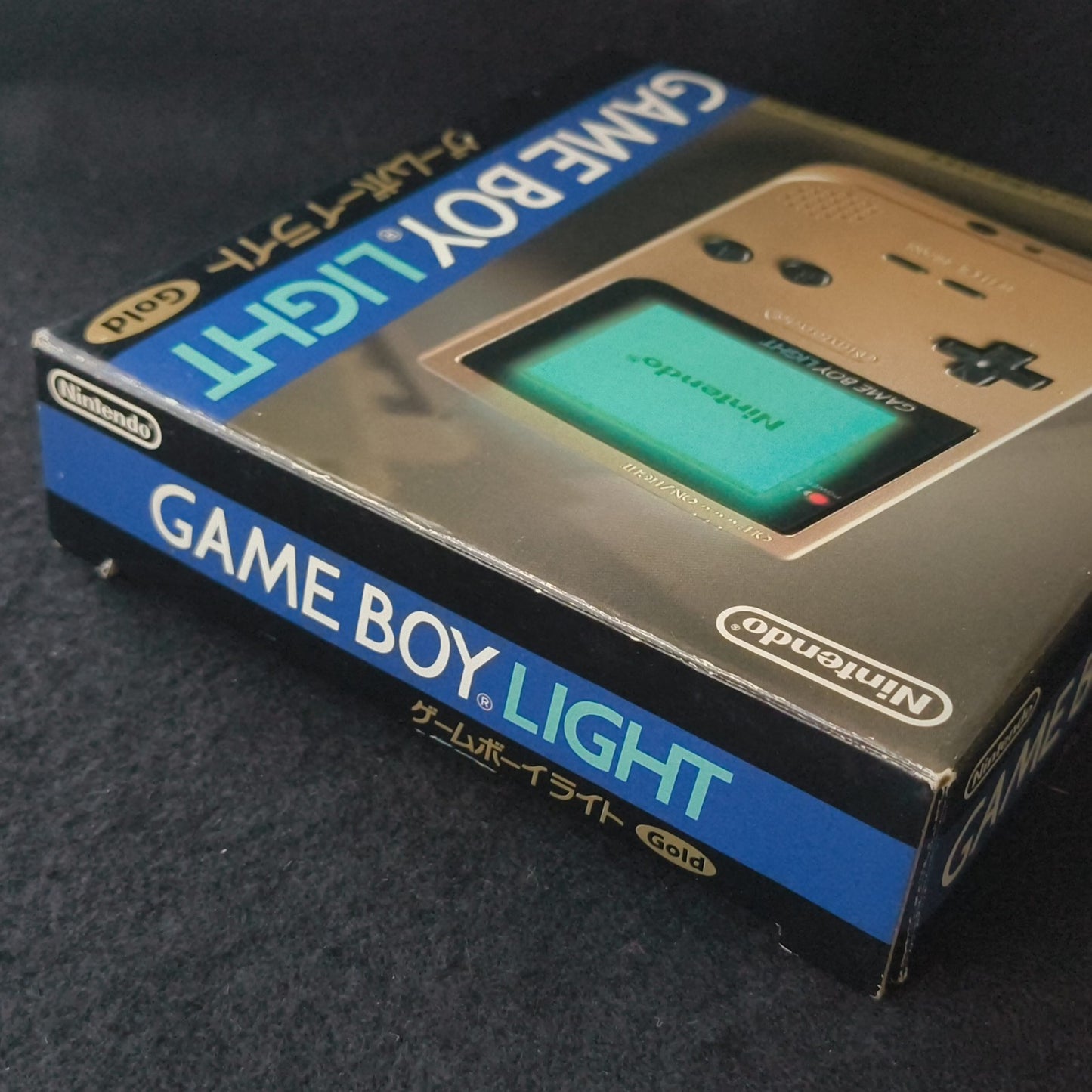 Nintendo Game boy Light Gold color console MGB-101, Manual, and box set, Japan