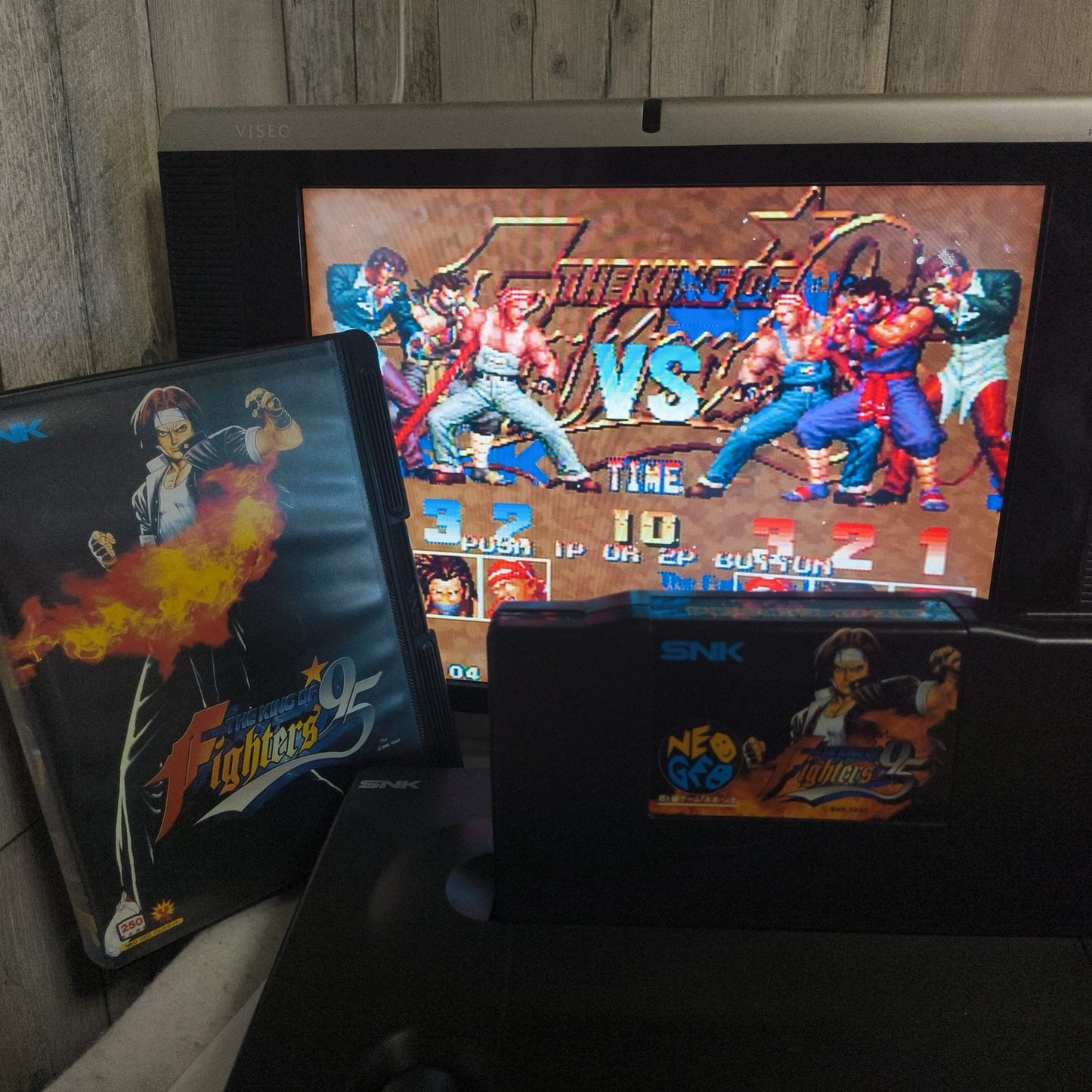 KOF 95 THE KING OF FIGHTERS 95 SNK NEO GEO AES w/Manual, Box, Working, Japan