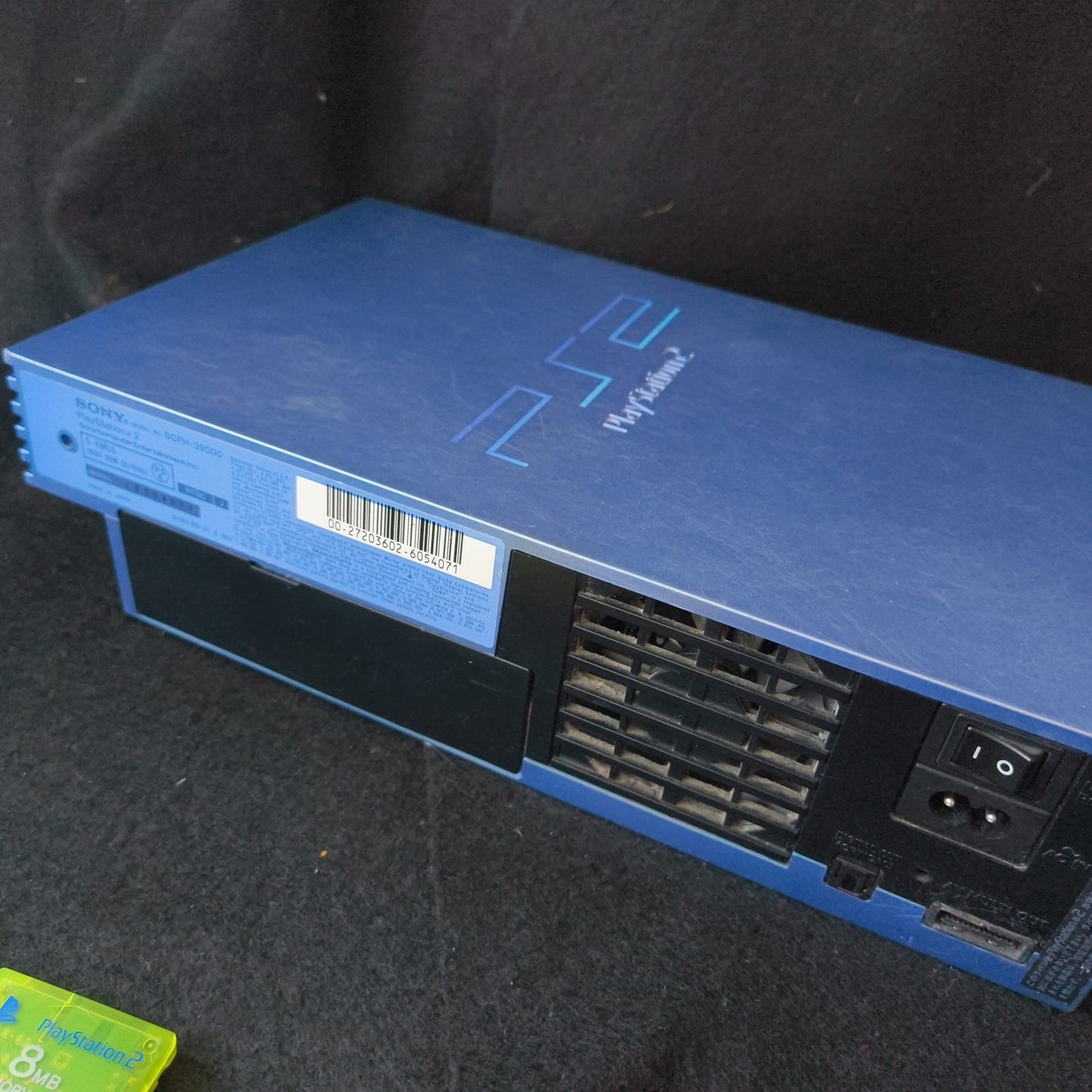 Sony PlayStation 2 Blue Color Console PS2, w/ Accesorries, Region-J, SCPH-39000