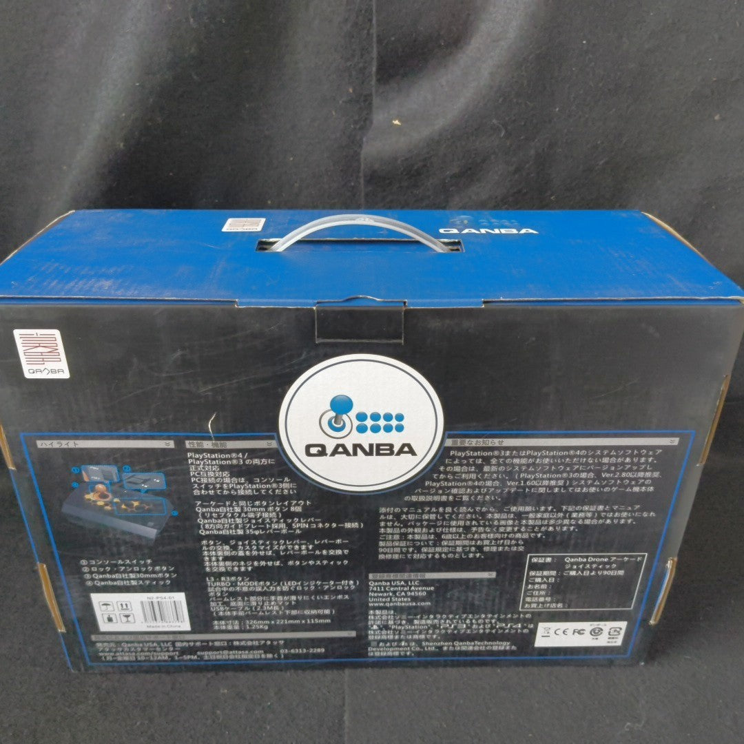Qanba Drone Arcade Joystick Fightstick For PS4 PS3 PC Controller Boxed Manual