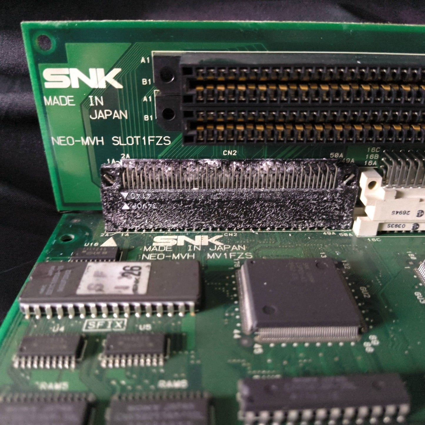 NEO GEO MVS System Motherboard (A Board) NEO-MVH SLOT1FZS JAMMA, Working, Japan