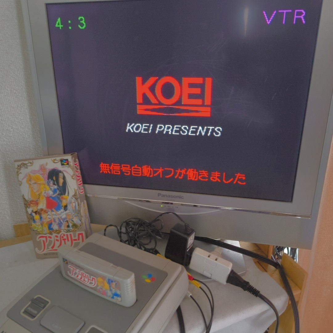 Angelique Super Famicom SFC KOEI 1994 Neo Romance RPG CIB Complete Boxed Japan