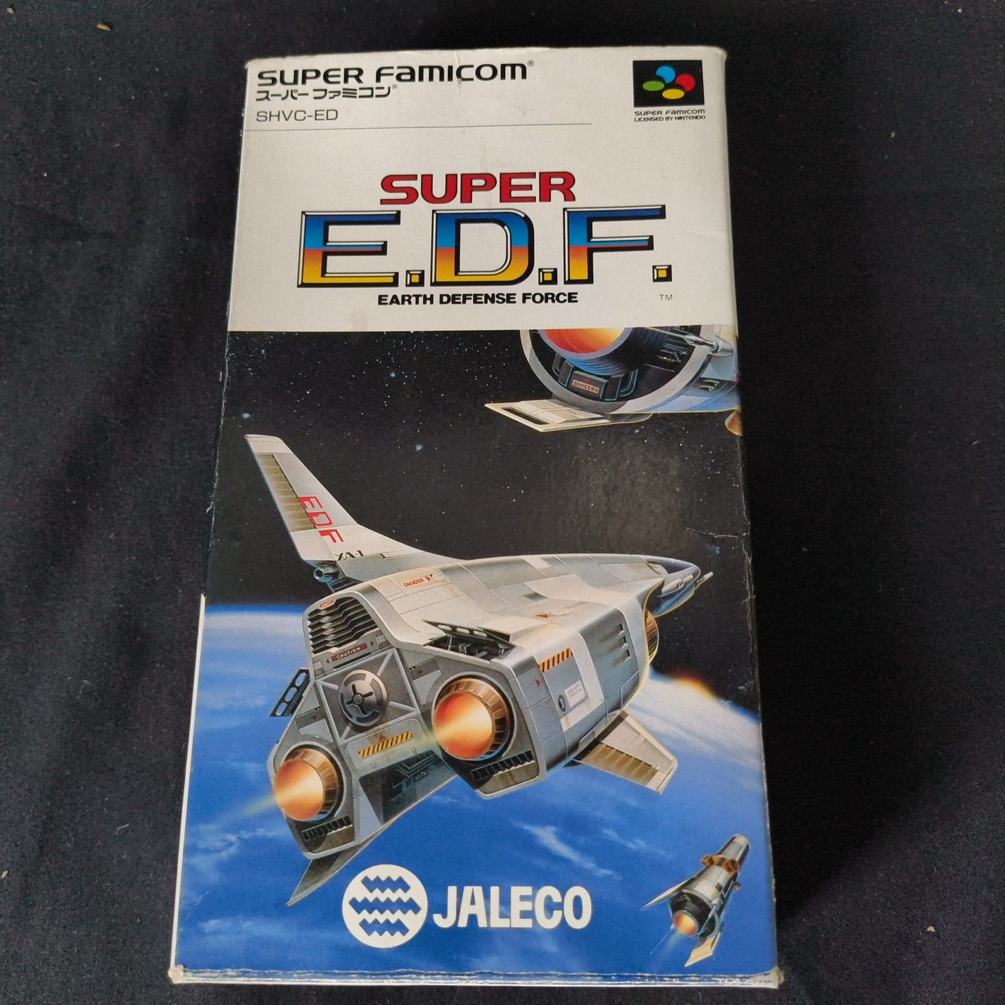 Super E.D.F. Earth Defense Force Nintendo Super Famicom Cart set, Working, Japan