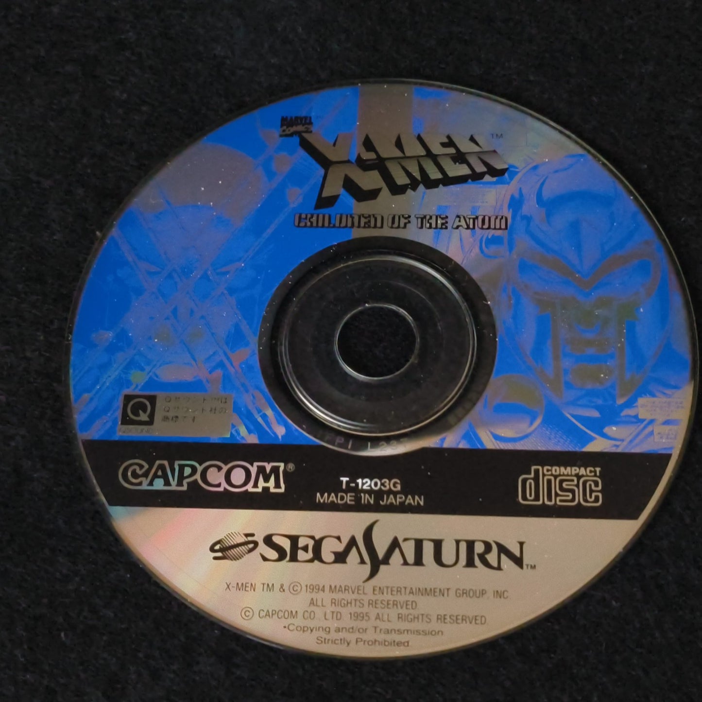 X-Men: Children of the Atom SEGA Saturn Game, Gamedisk, Manual, Case, Working