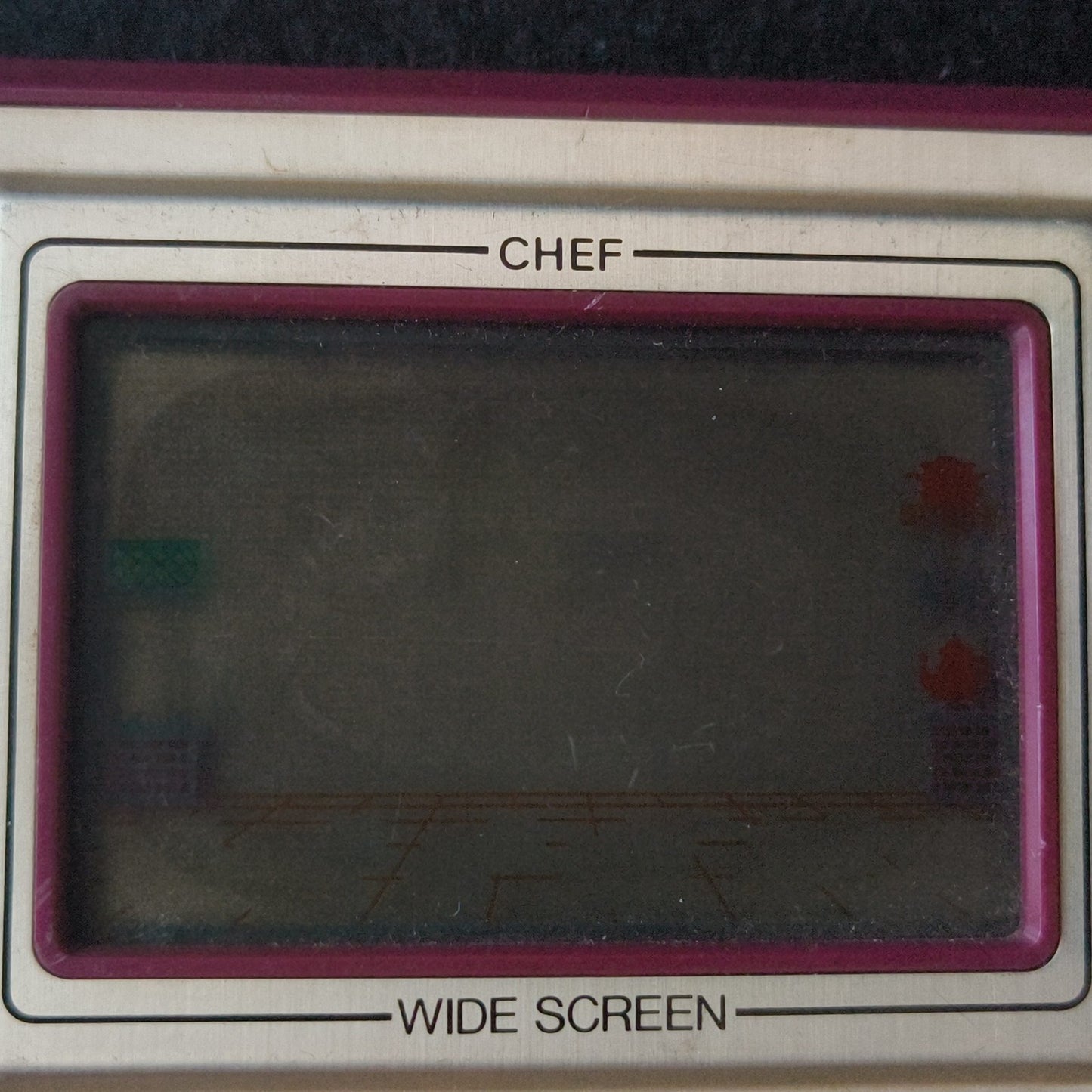 Nintendo Game & Watch CHEF Wide Screen FP-24 Vintage Handheld Tested Screen Burn