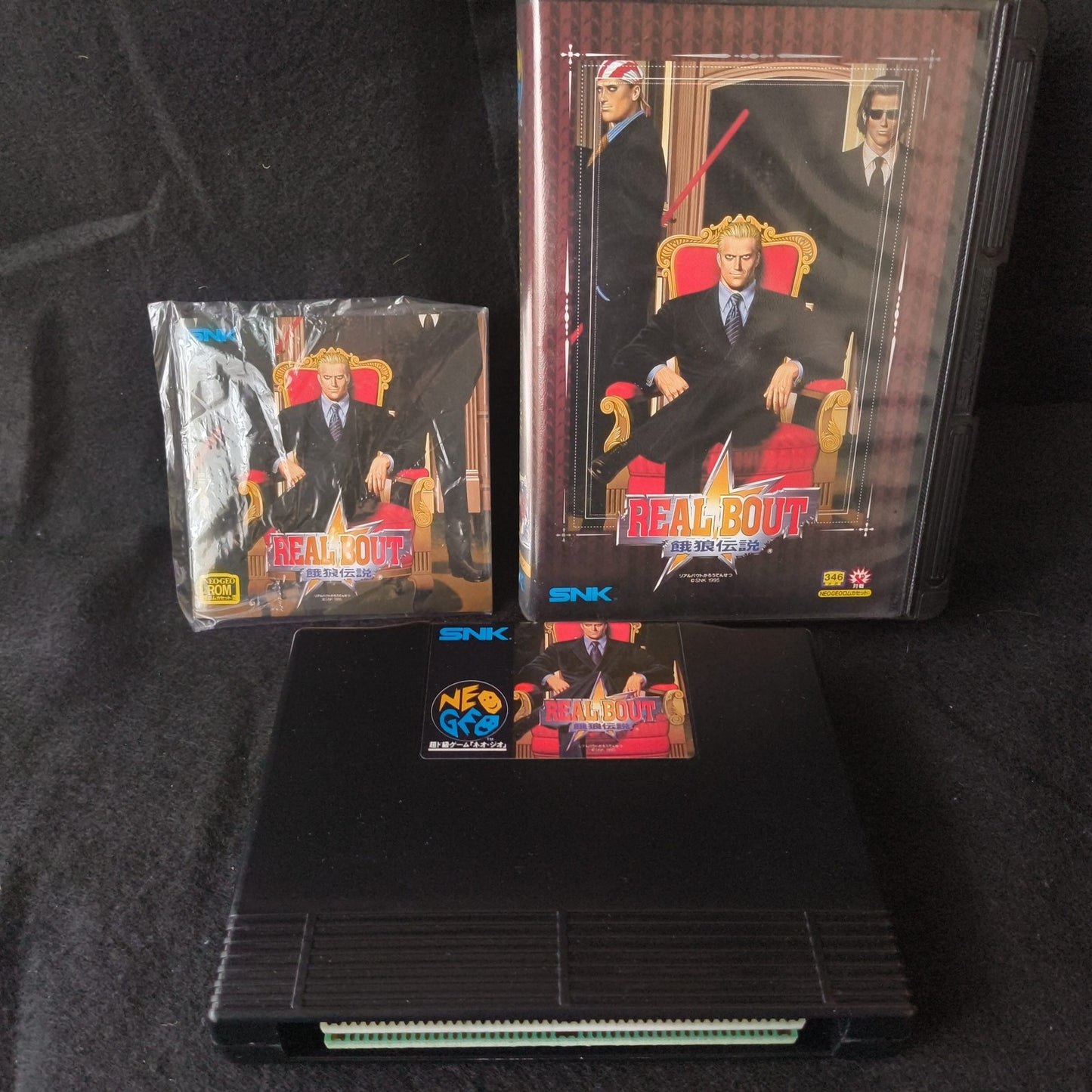 Real Bout Fatal Fury SNK NEO GEO AES Cartridge, w/Manual, Box, Working, Japan