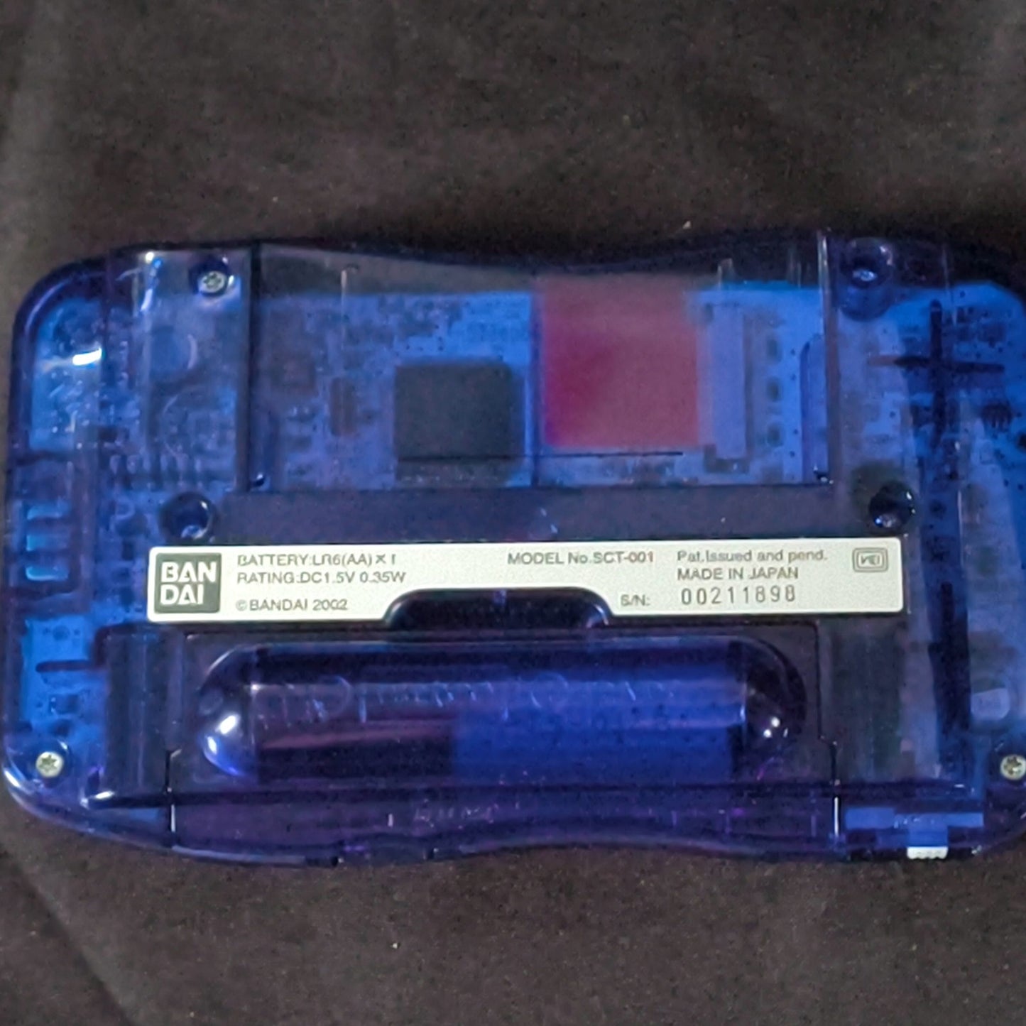 Bandai WoderSwanCrystal Clear Blue Console Boxed WS w/ Game set, Working, Japan