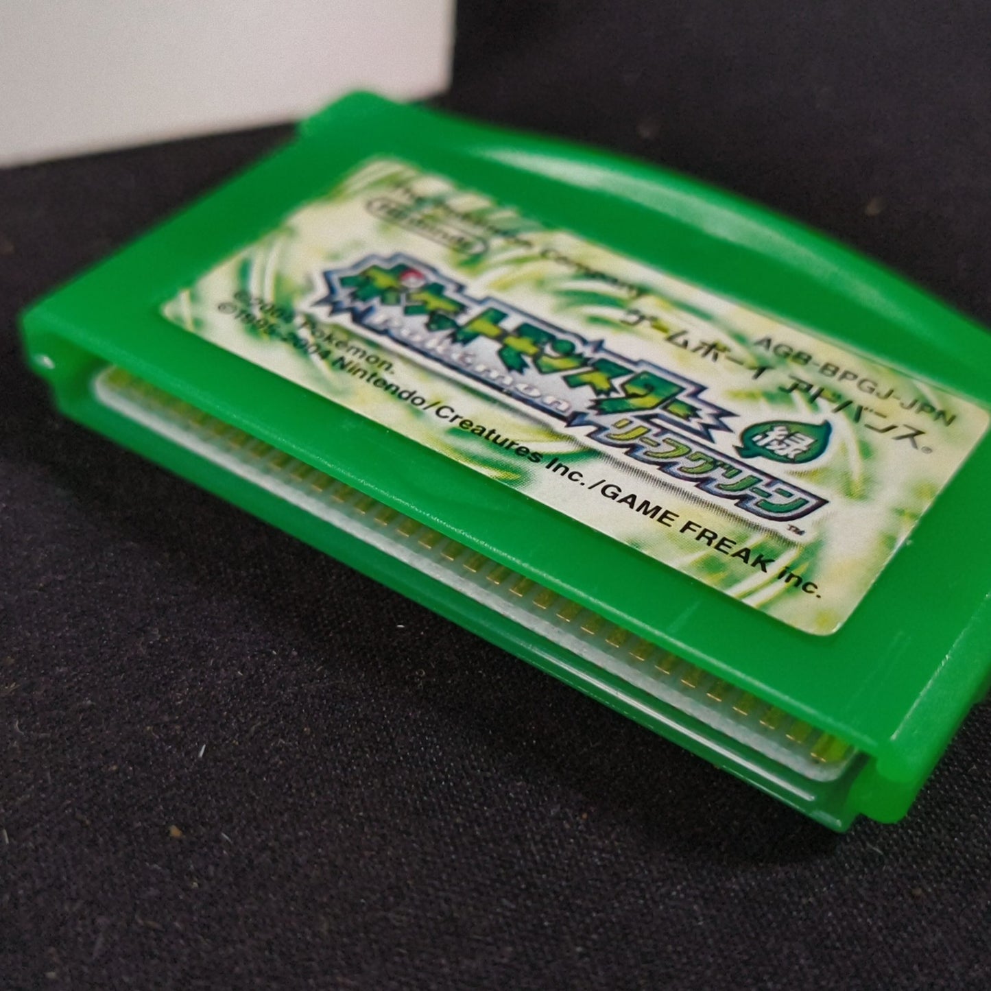 Pokemon Leaf Green Japanese GBA Game Boy Advance Cartridge w/Manual, Box,Working