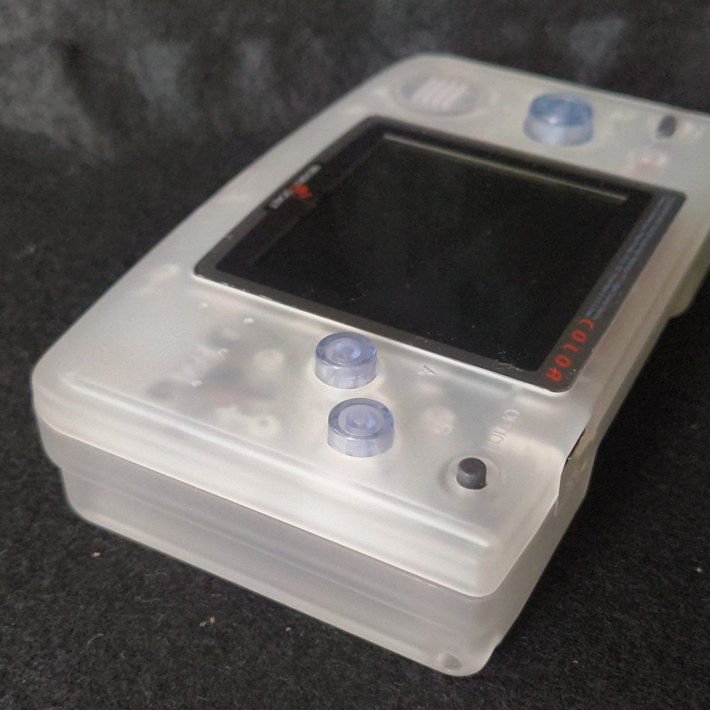 SNK NEOGEO POCKET Color Clear Console W/Manual and Box set, Working, Japan
