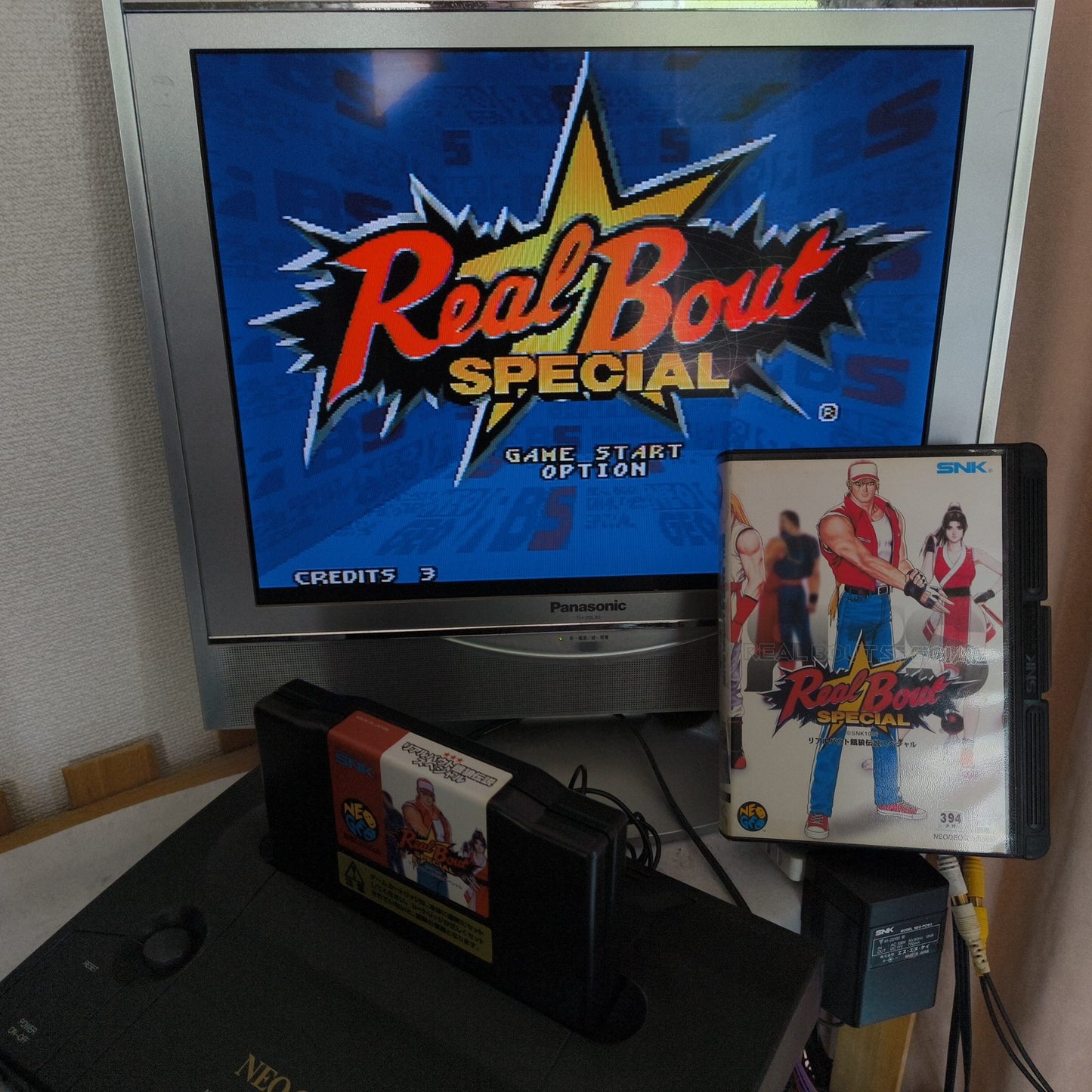 Real Bout Fatal Fury Special SNK NEO GEO AES Cartridge, w/Manual, Box, Working